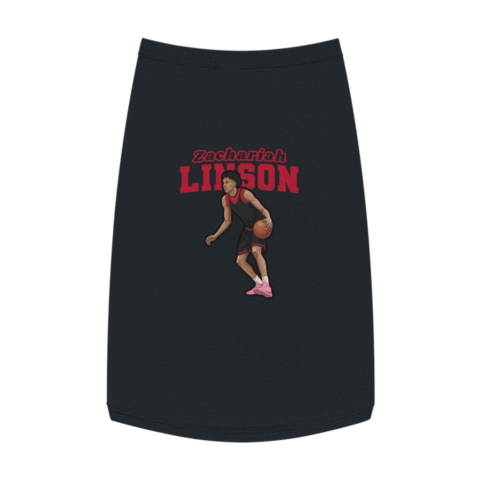 Pet Tank Top — character_name_arch in White