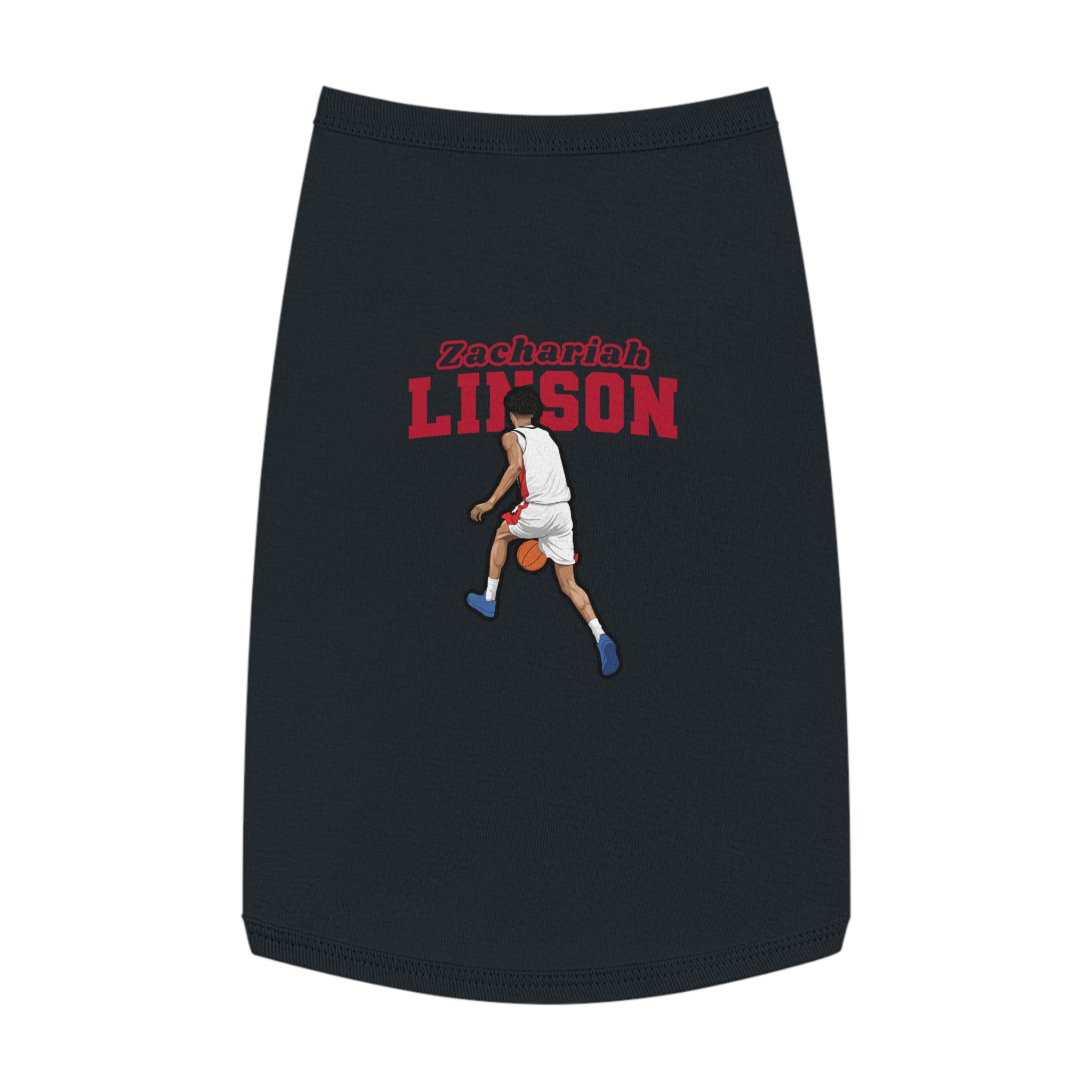 Pet Tank Top — character_name_arch in Black