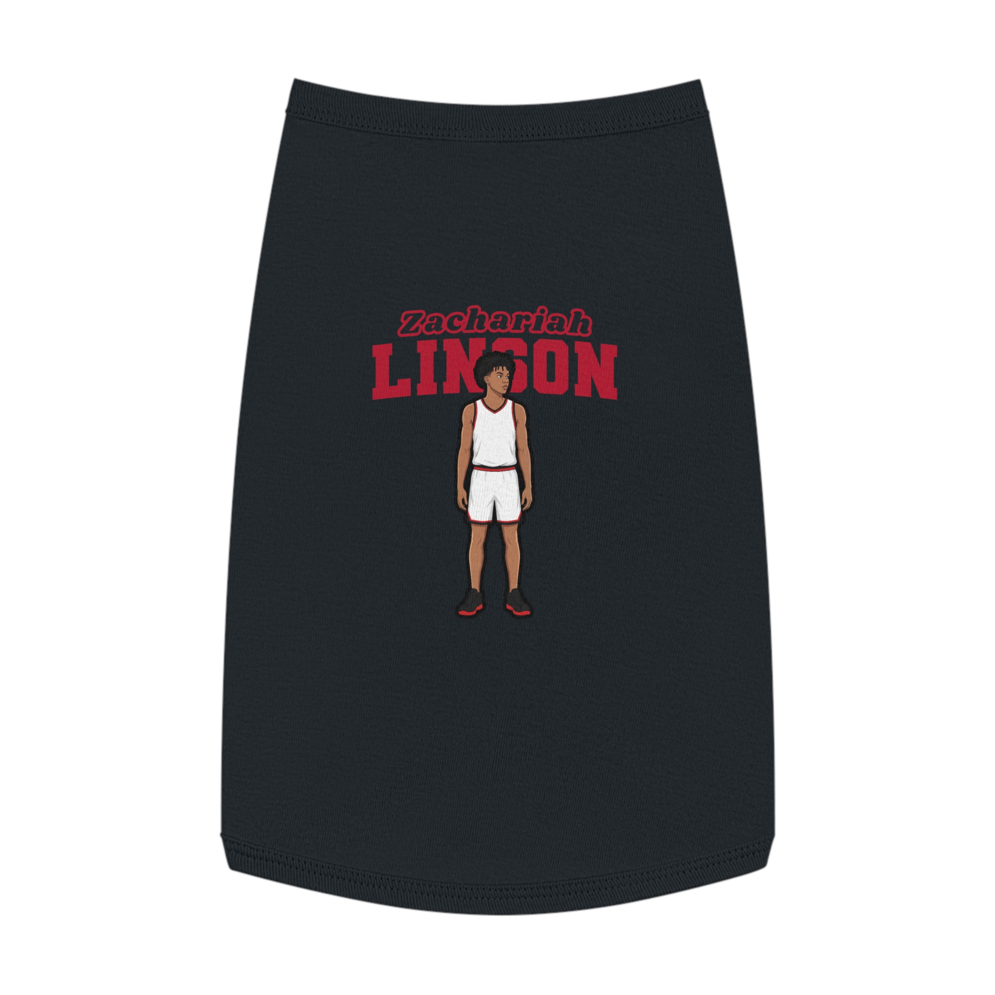 Pet Tank Top — character_name_arch in White