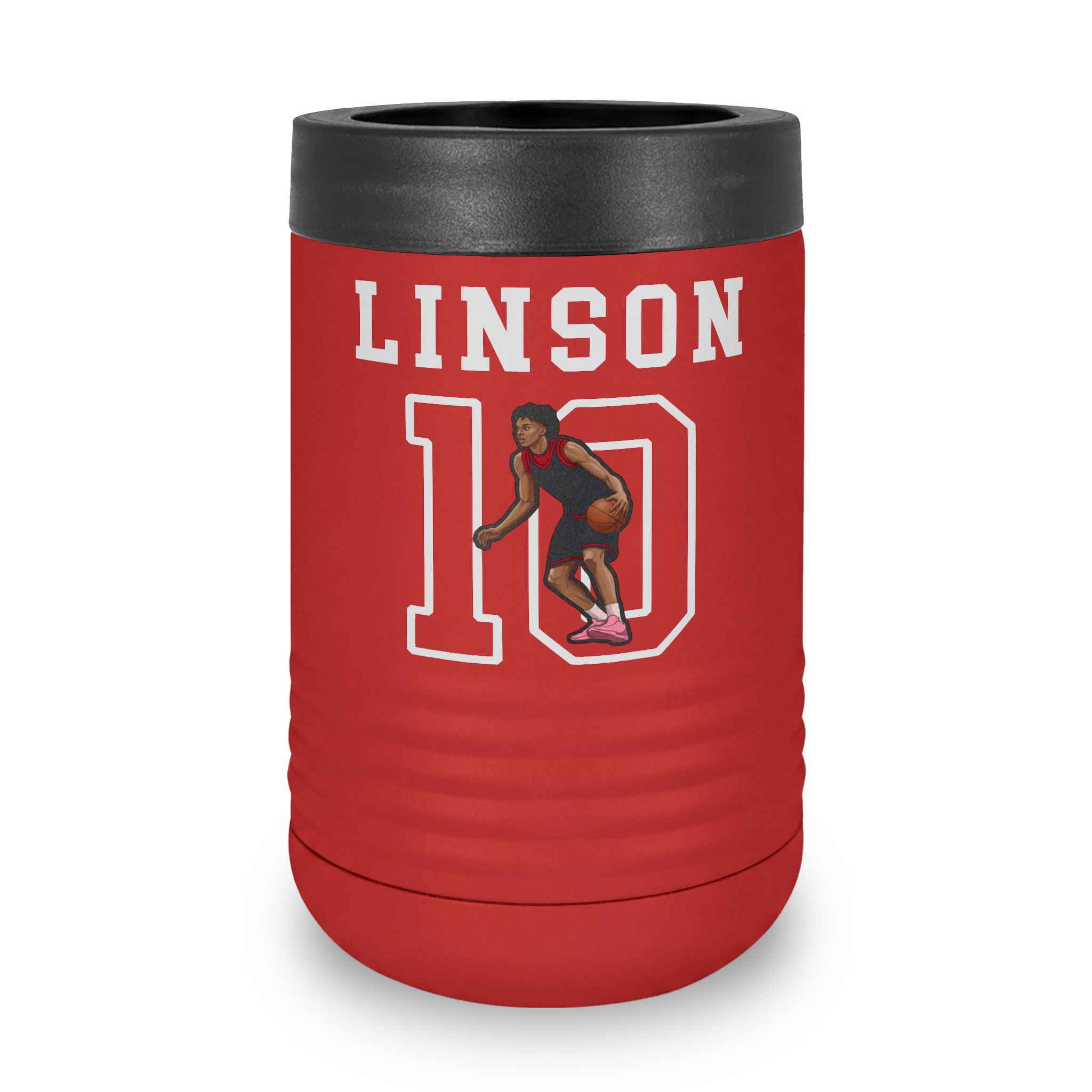 Stainless Can Cooler — character_shirsey in Red