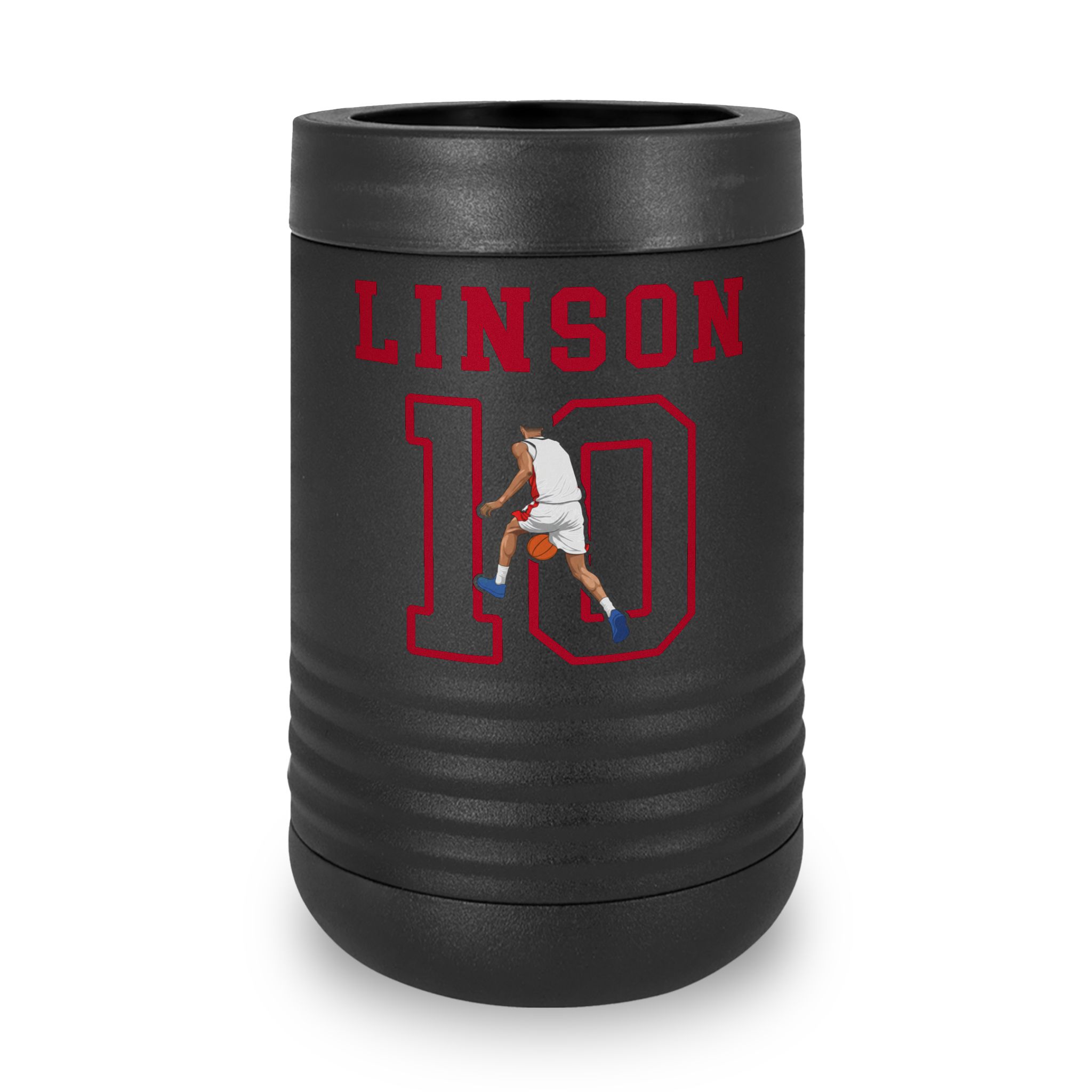 Stainless Can Cooler — character_shirsey in Black
