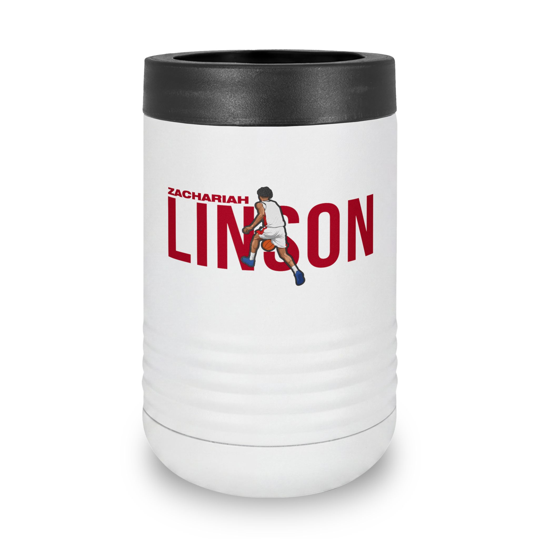 Stainless Can Cooler — character_player_name in White