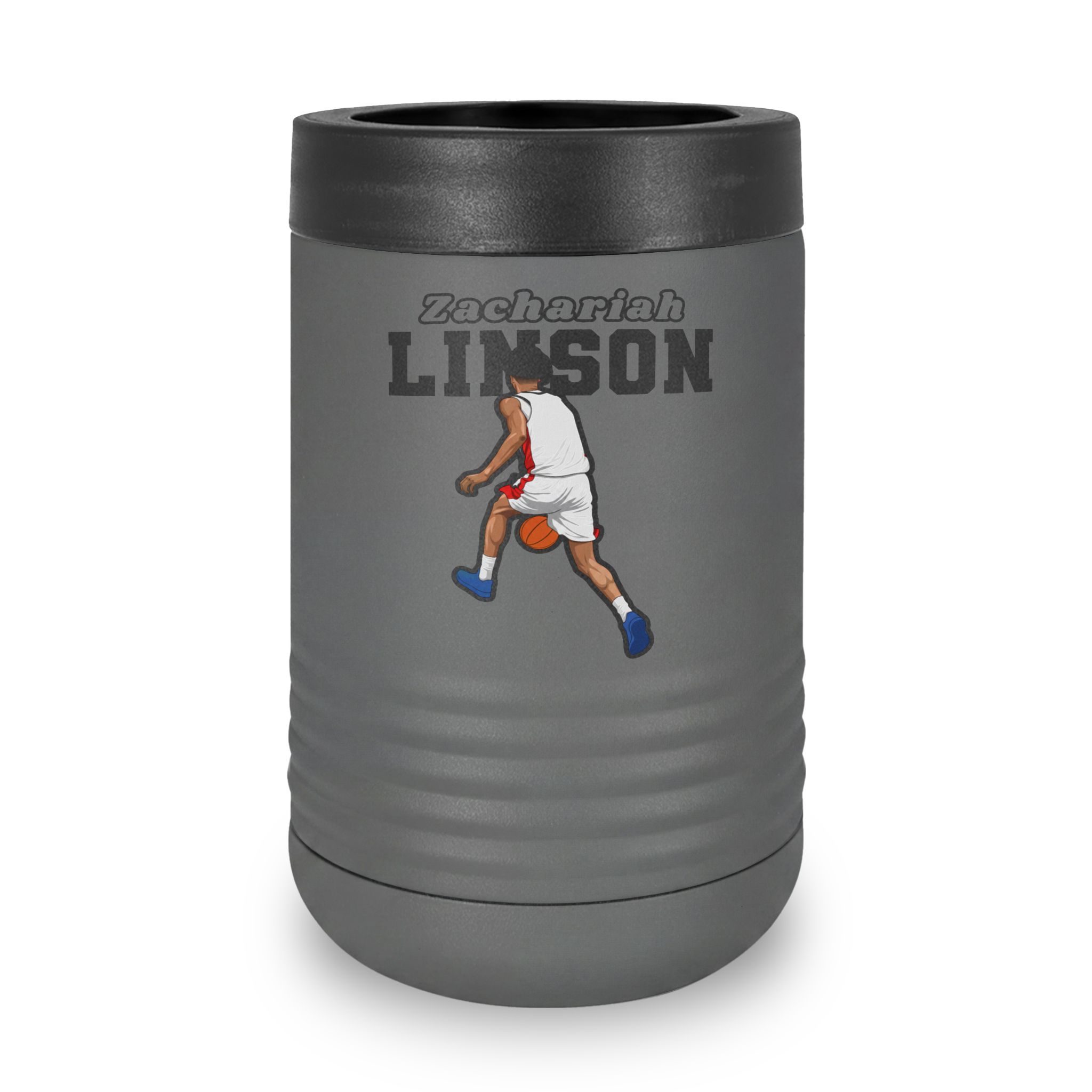 Stainless Can Cooler — character_name_arch in Grey
