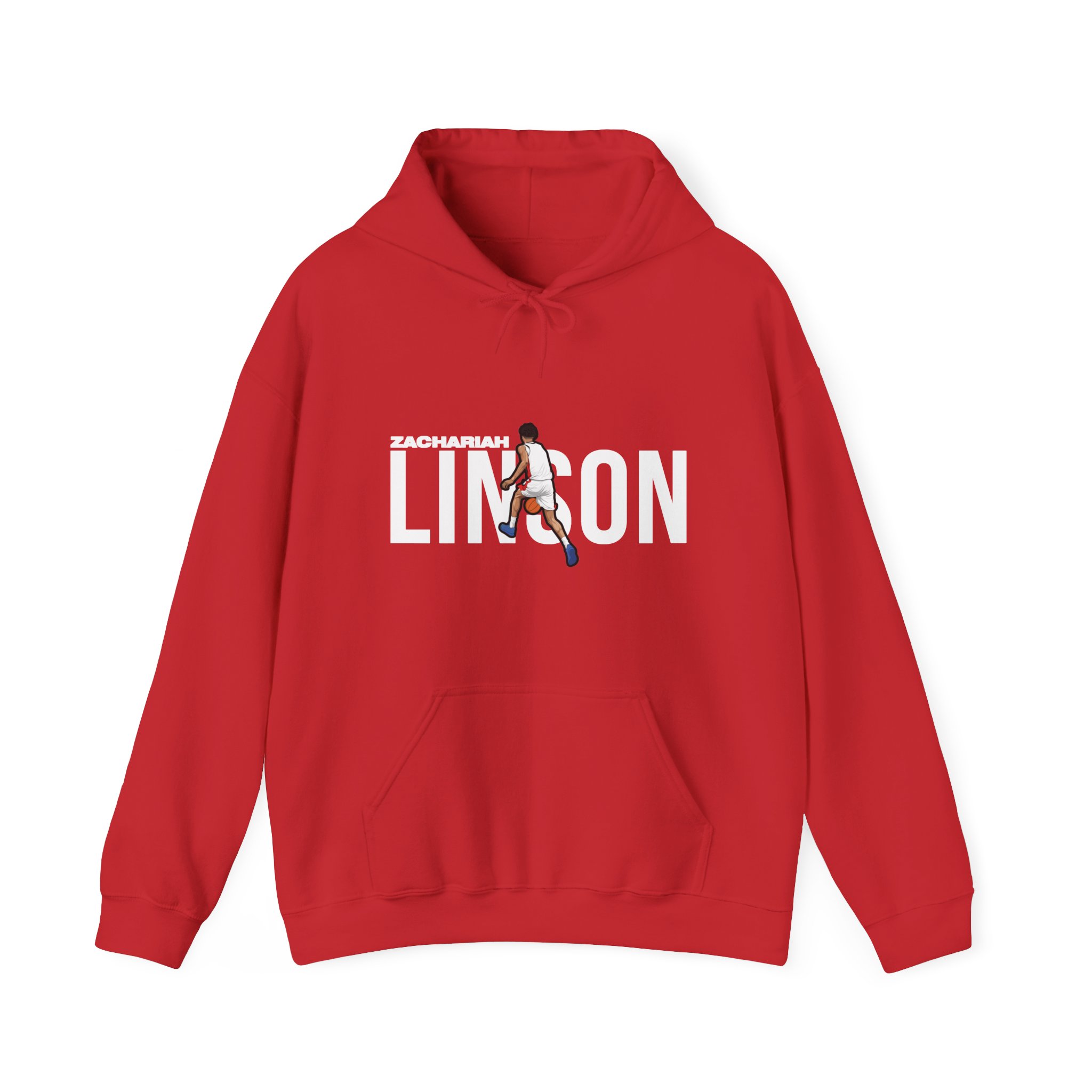 Hoodie — character_player_name in Red