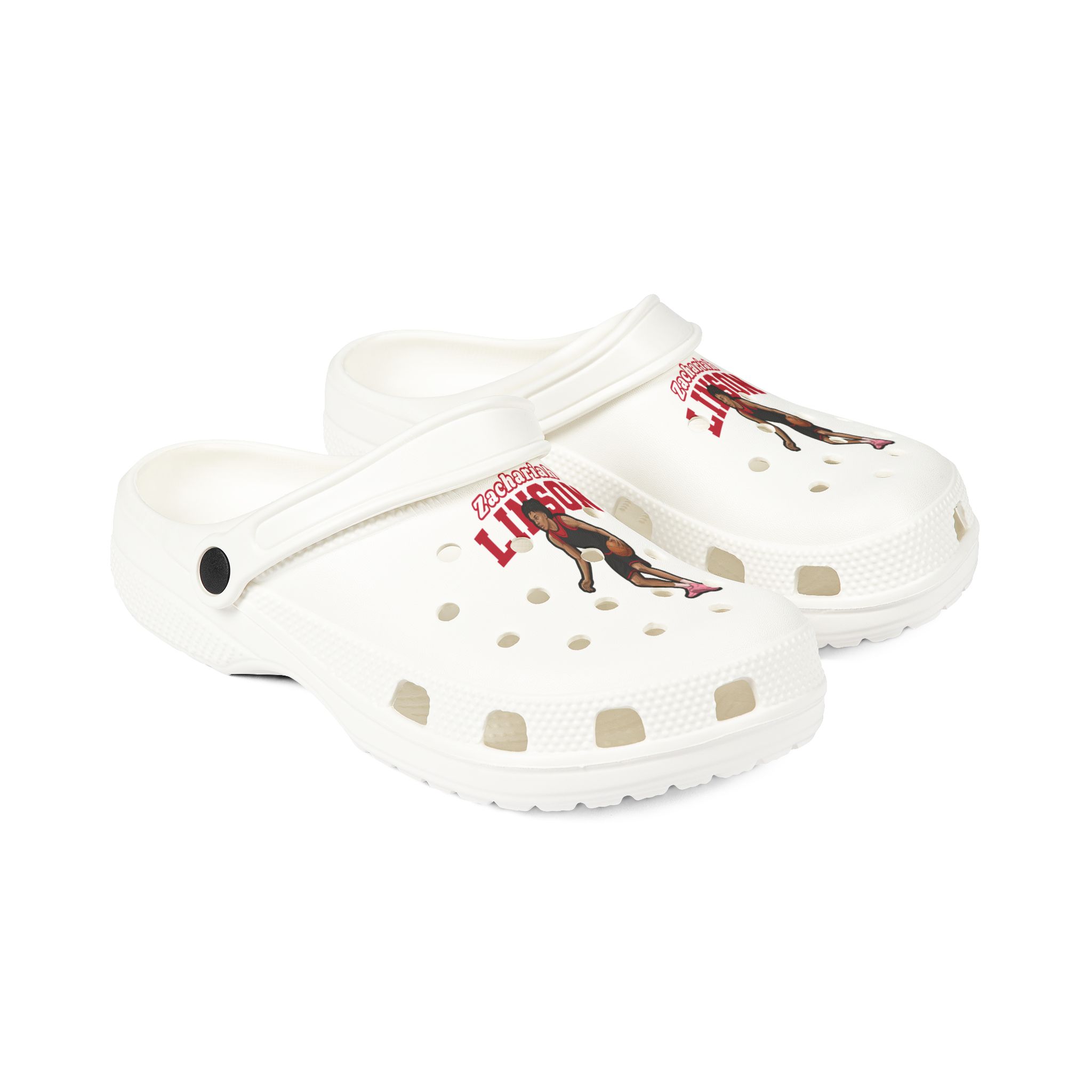 Rubber Clogs — character_name_arch in White