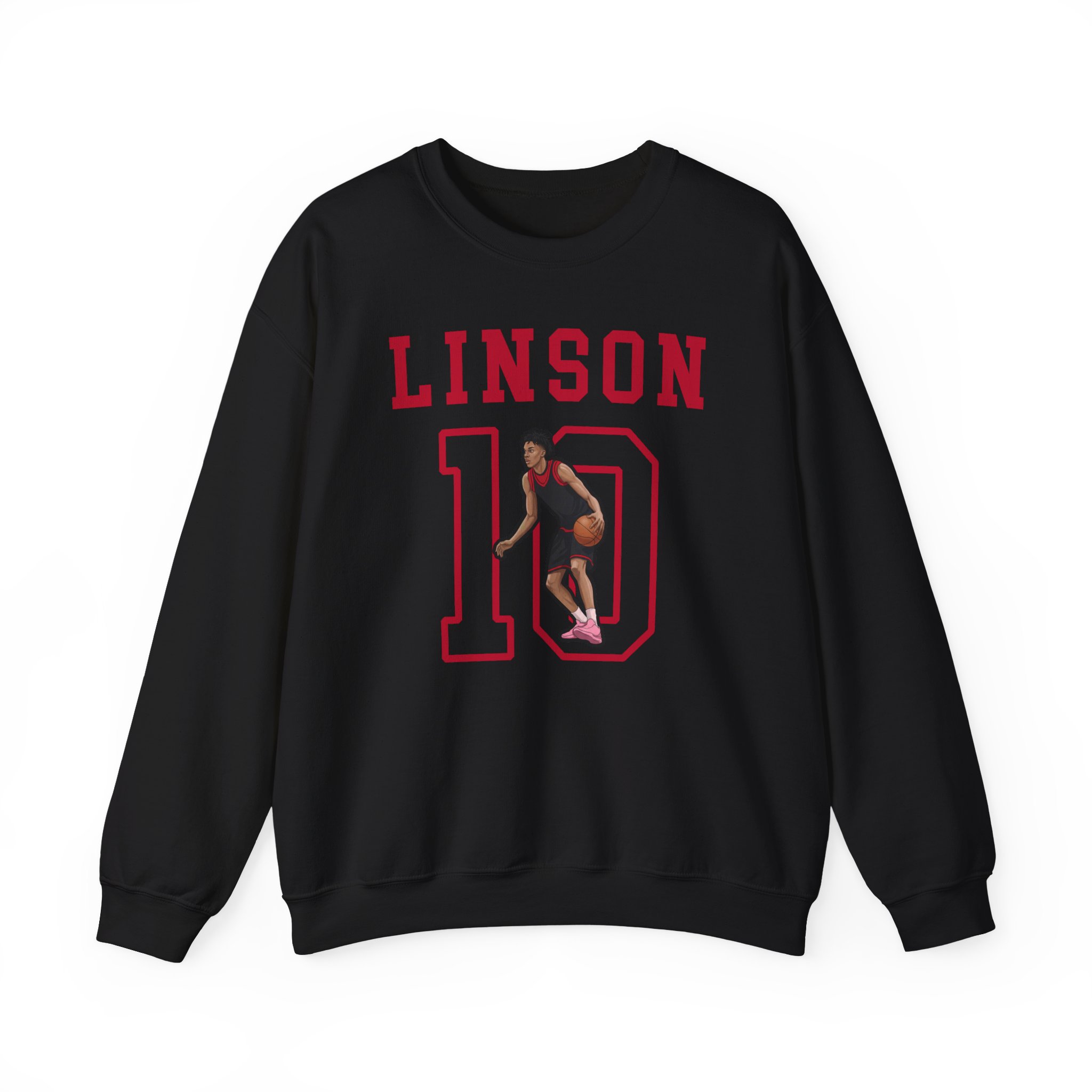 Crewneck Sweatshirt — character_shirsey in Black