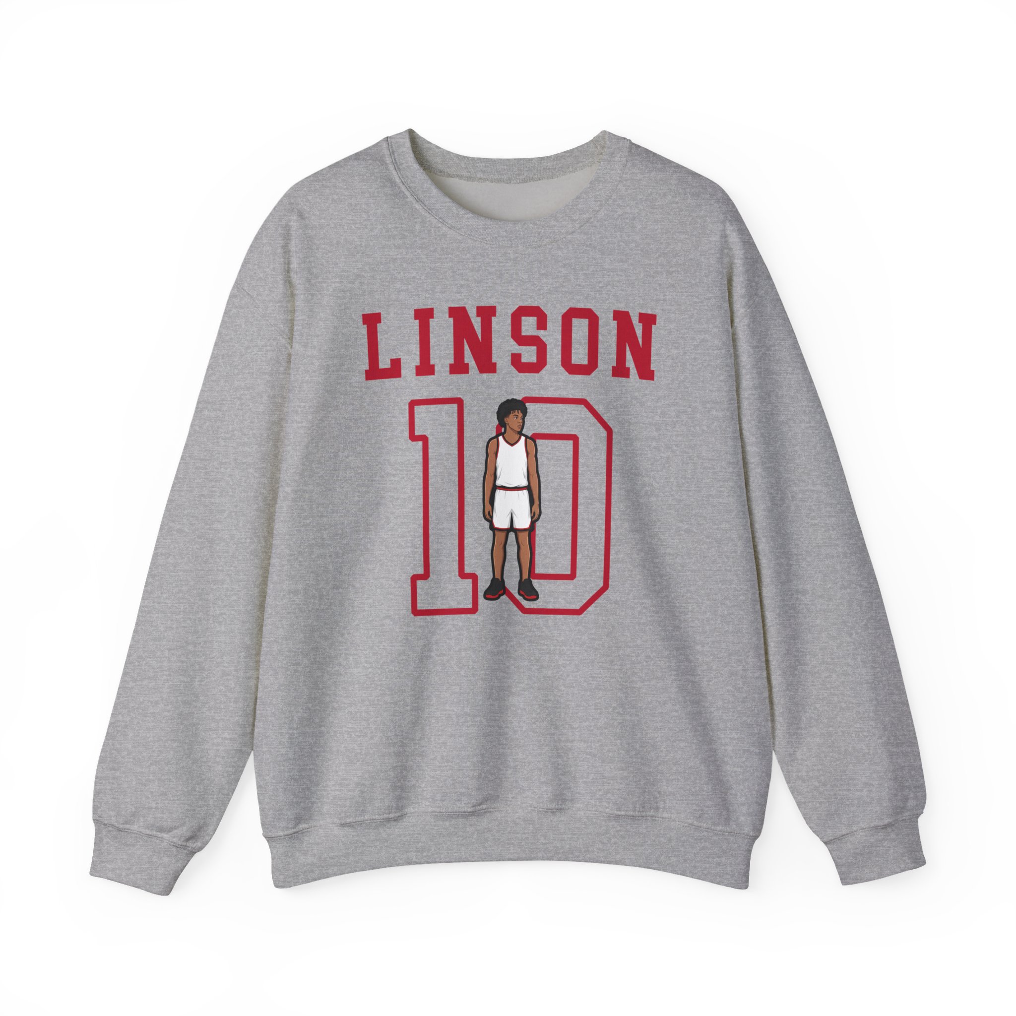 Crewneck Sweatshirt — character_shirsey in Grey
