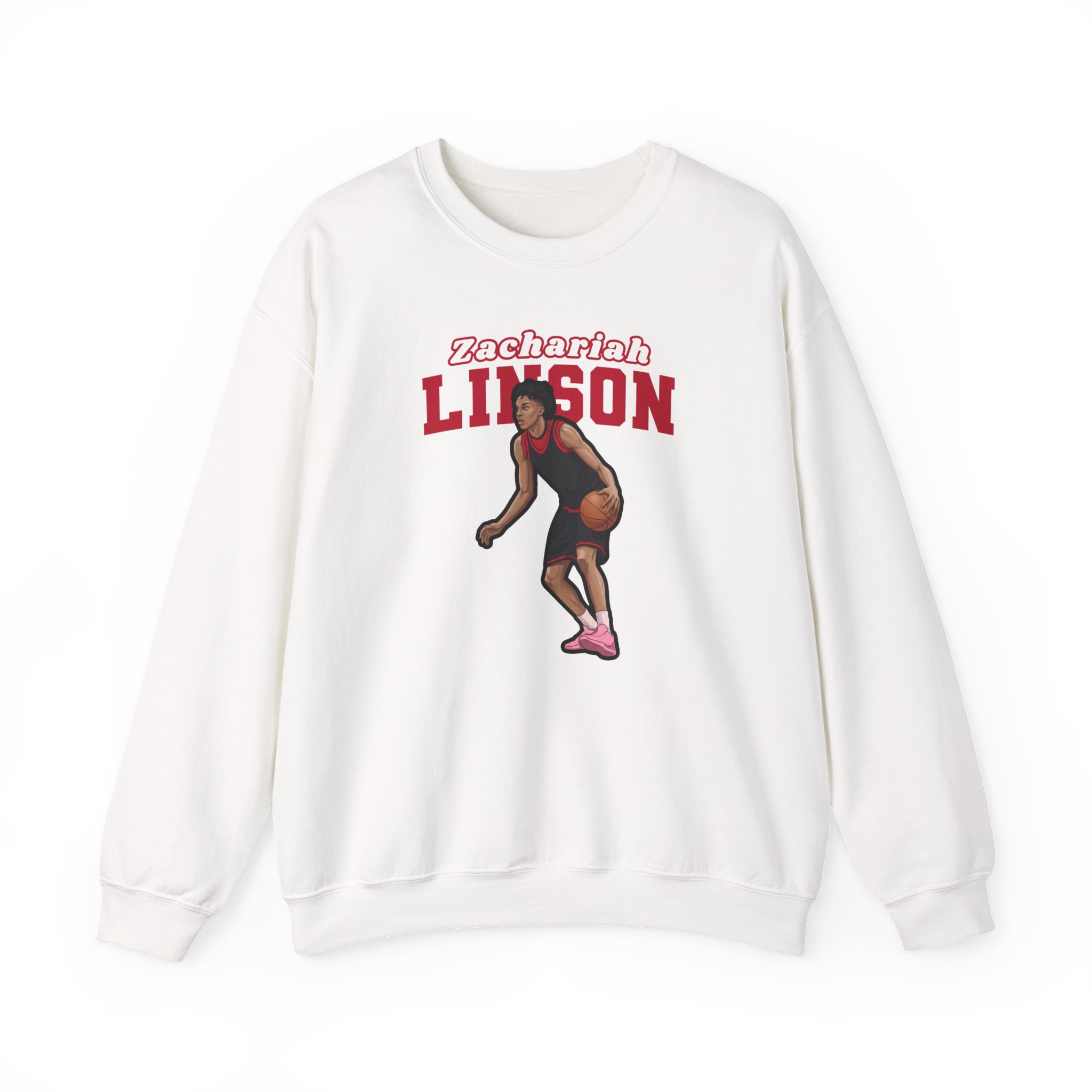 Crewneck Sweatshirt — character_name_arch in White