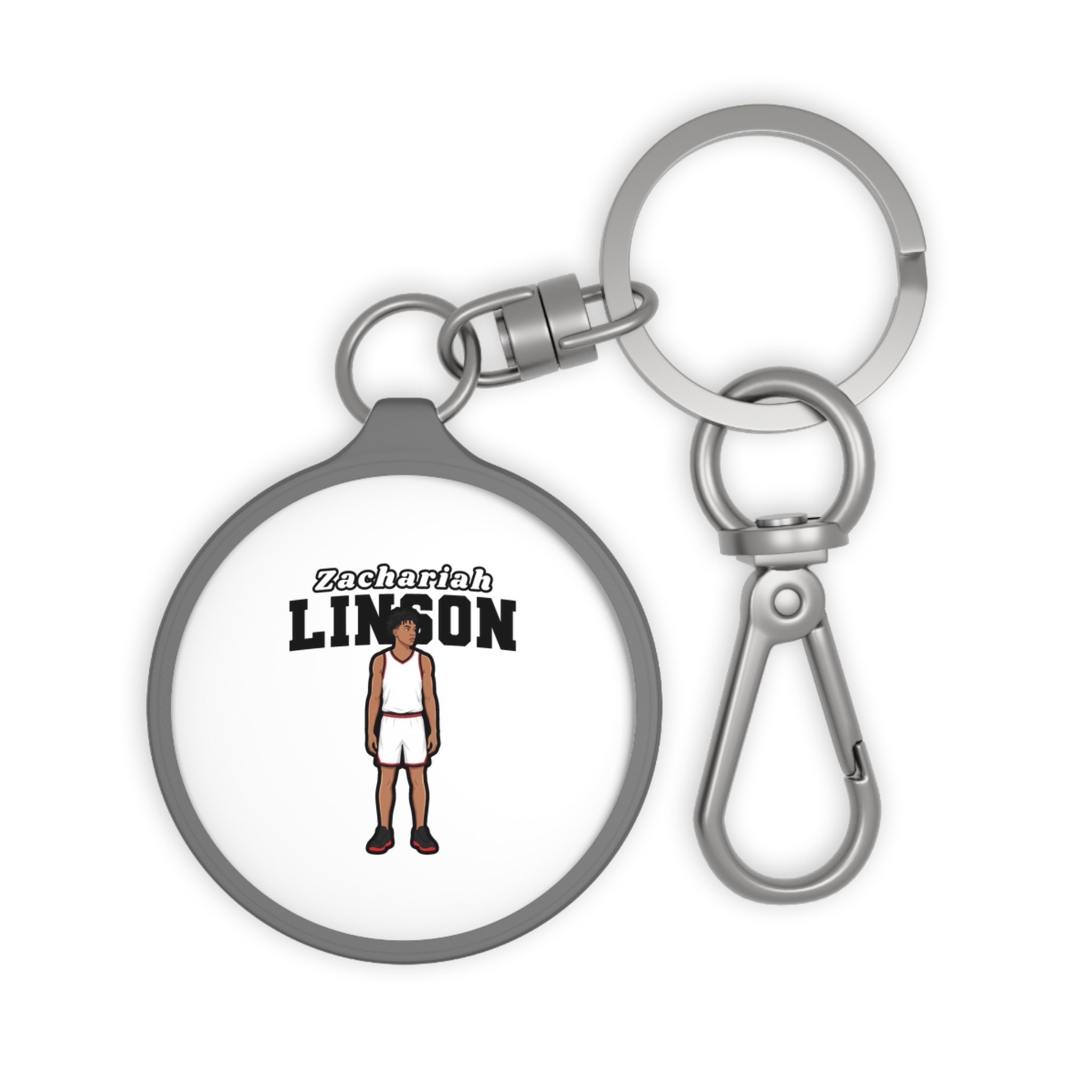 Keychain — character_name_arch in Grey