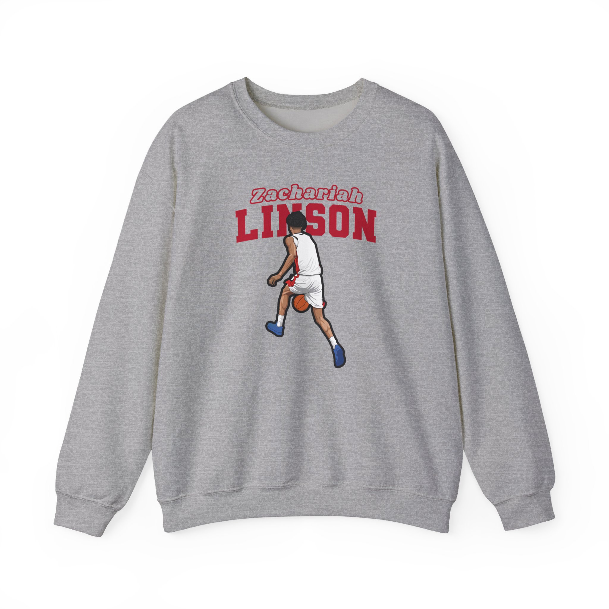 Crewneck Sweatshirt — character_name_arch in Grey
