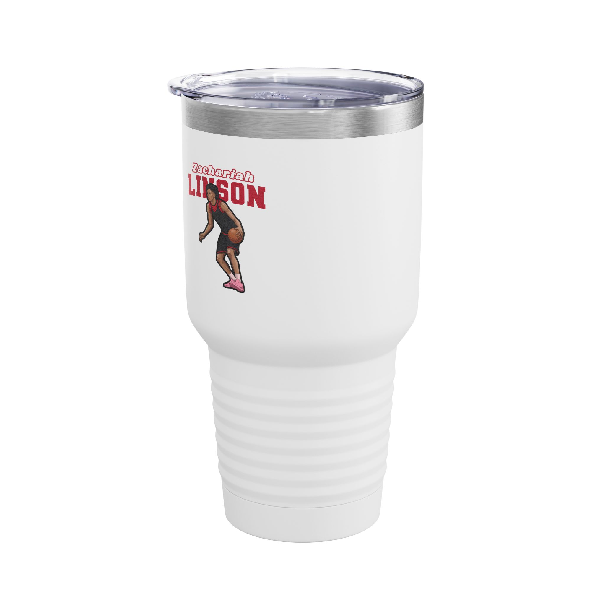 30oz Tumbler — character_name_arch in White