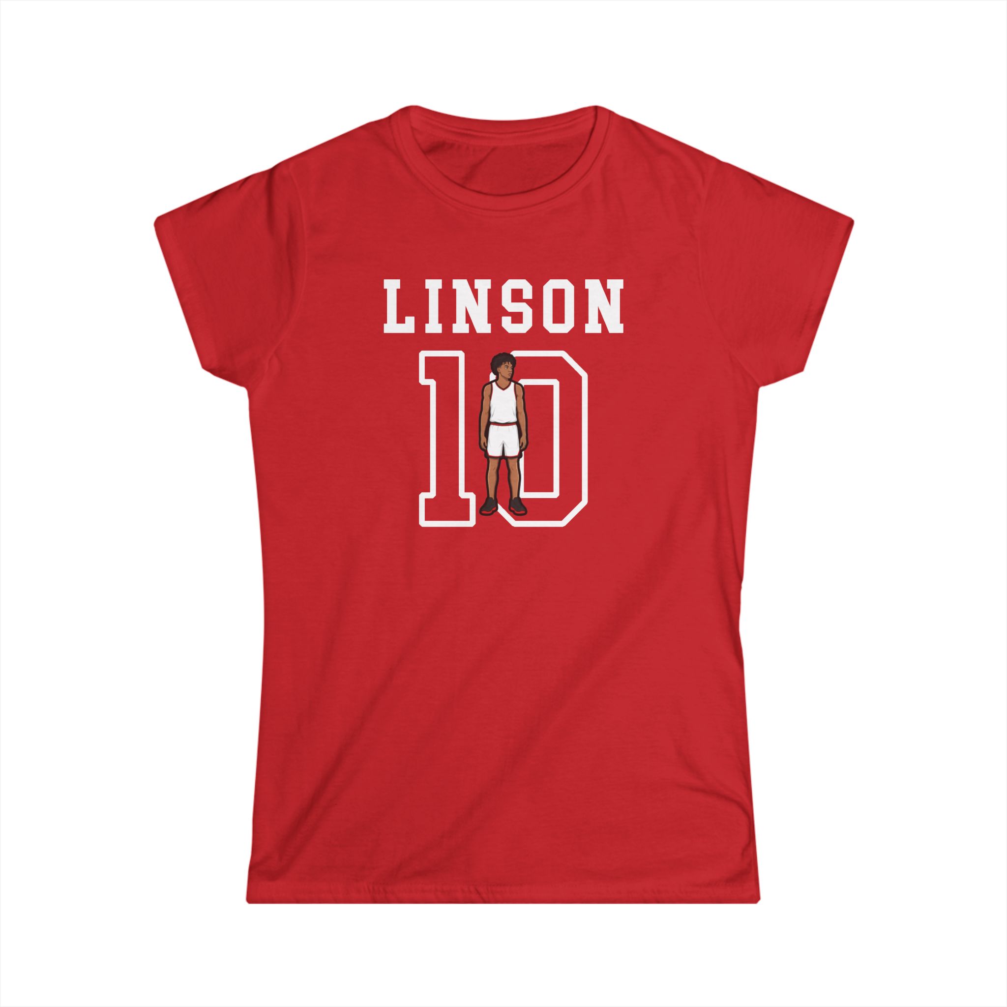 Women's Softstyle Tee — character_shirsey in Red