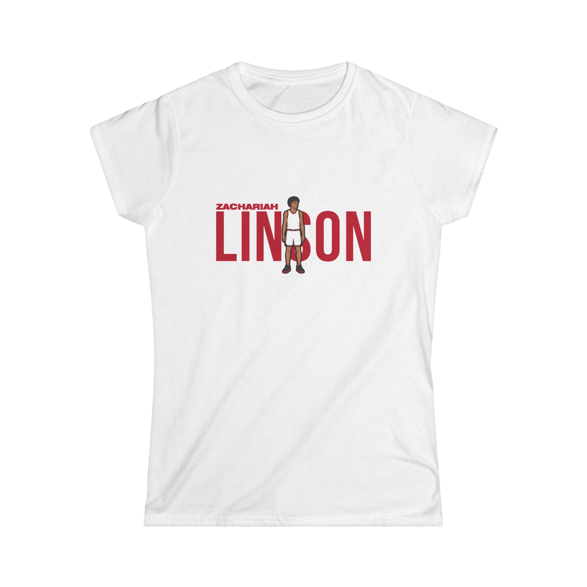 Women's Softstyle Tee — character_player_name in White