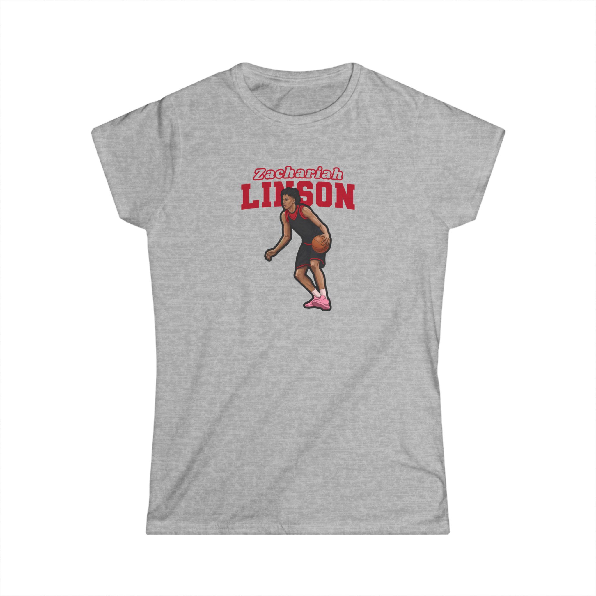 Women's Softstyle Tee — character_name_arch in Grey