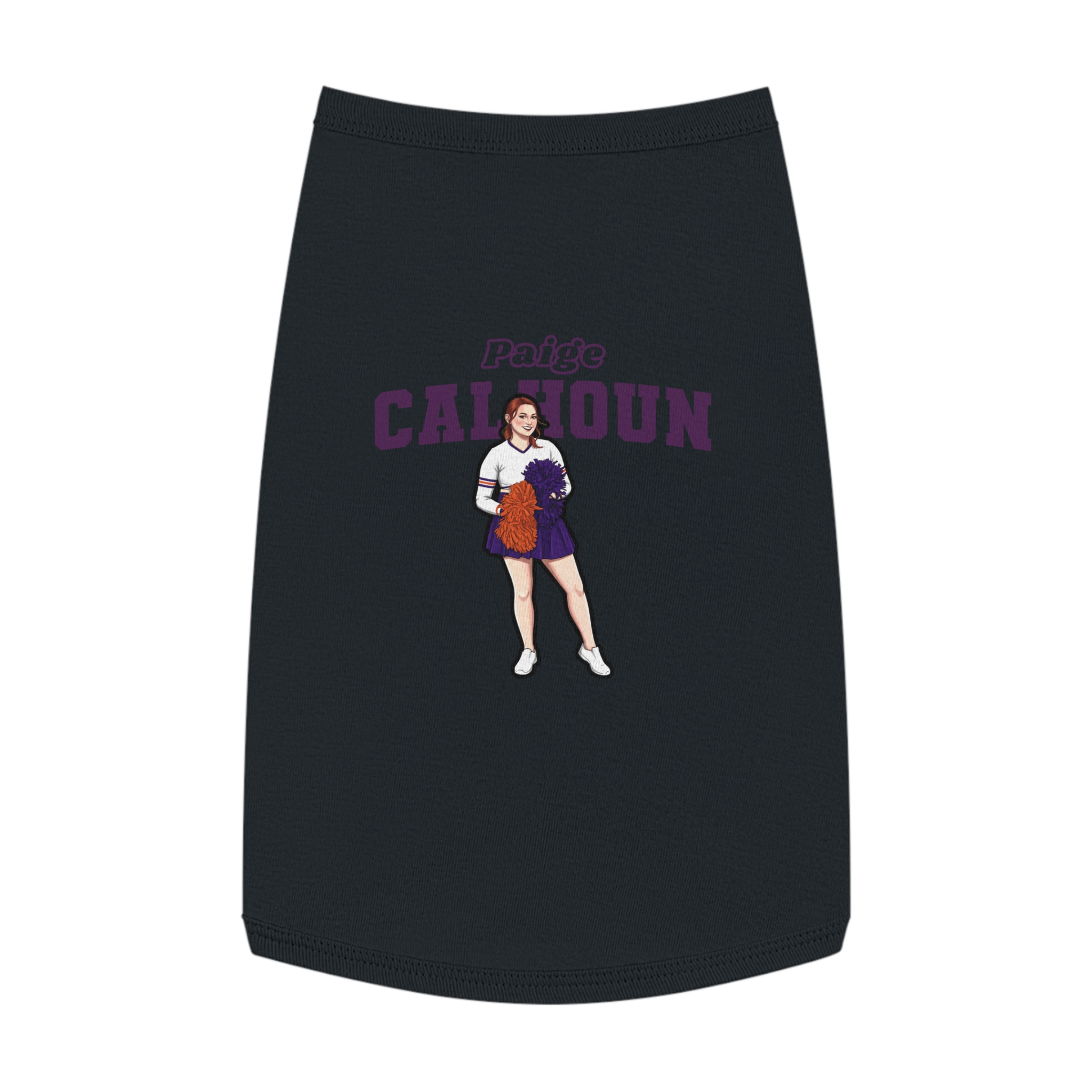 Pet Tank Top — character_name_arch in White