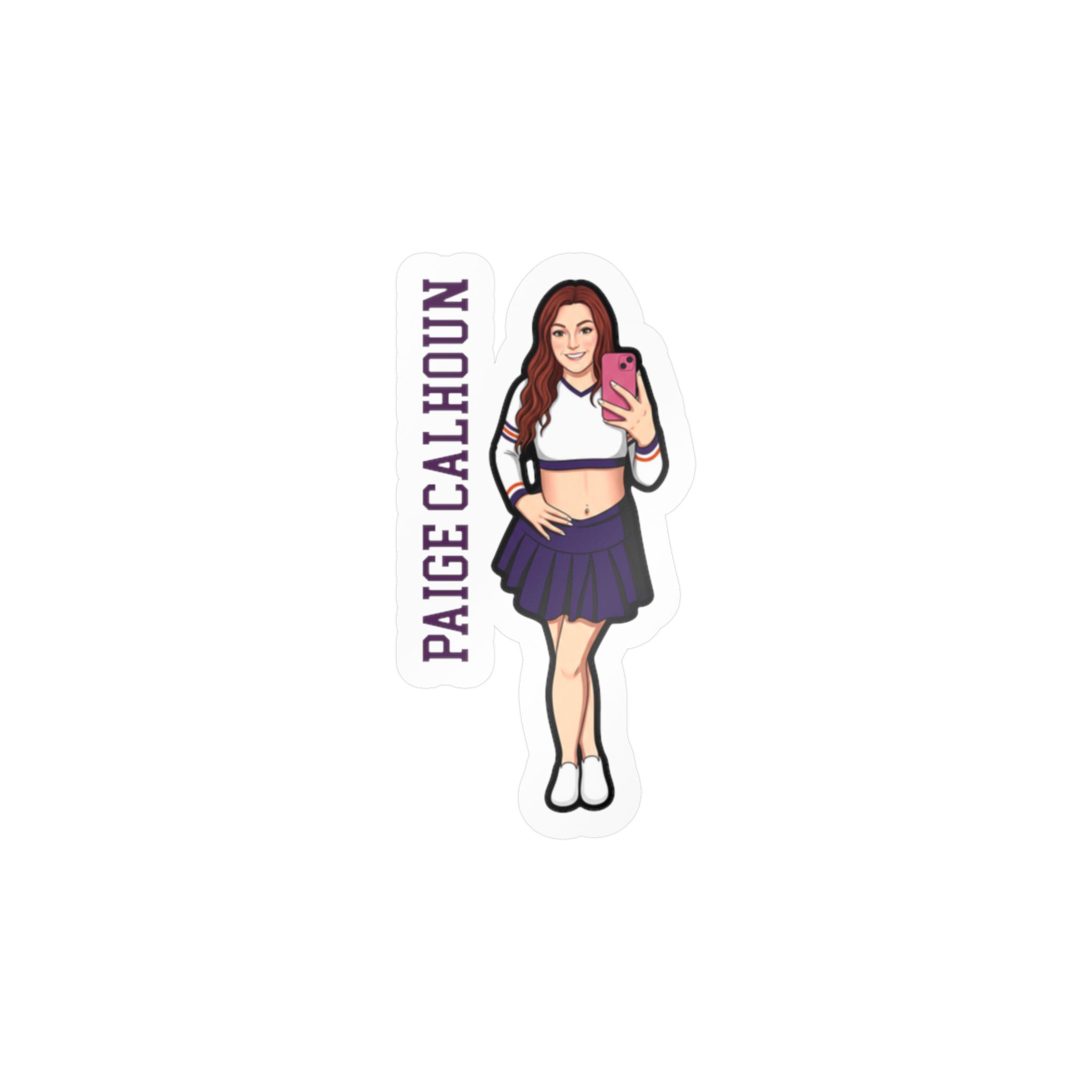 Vinyl Sticker — character_name_vertical in Classic