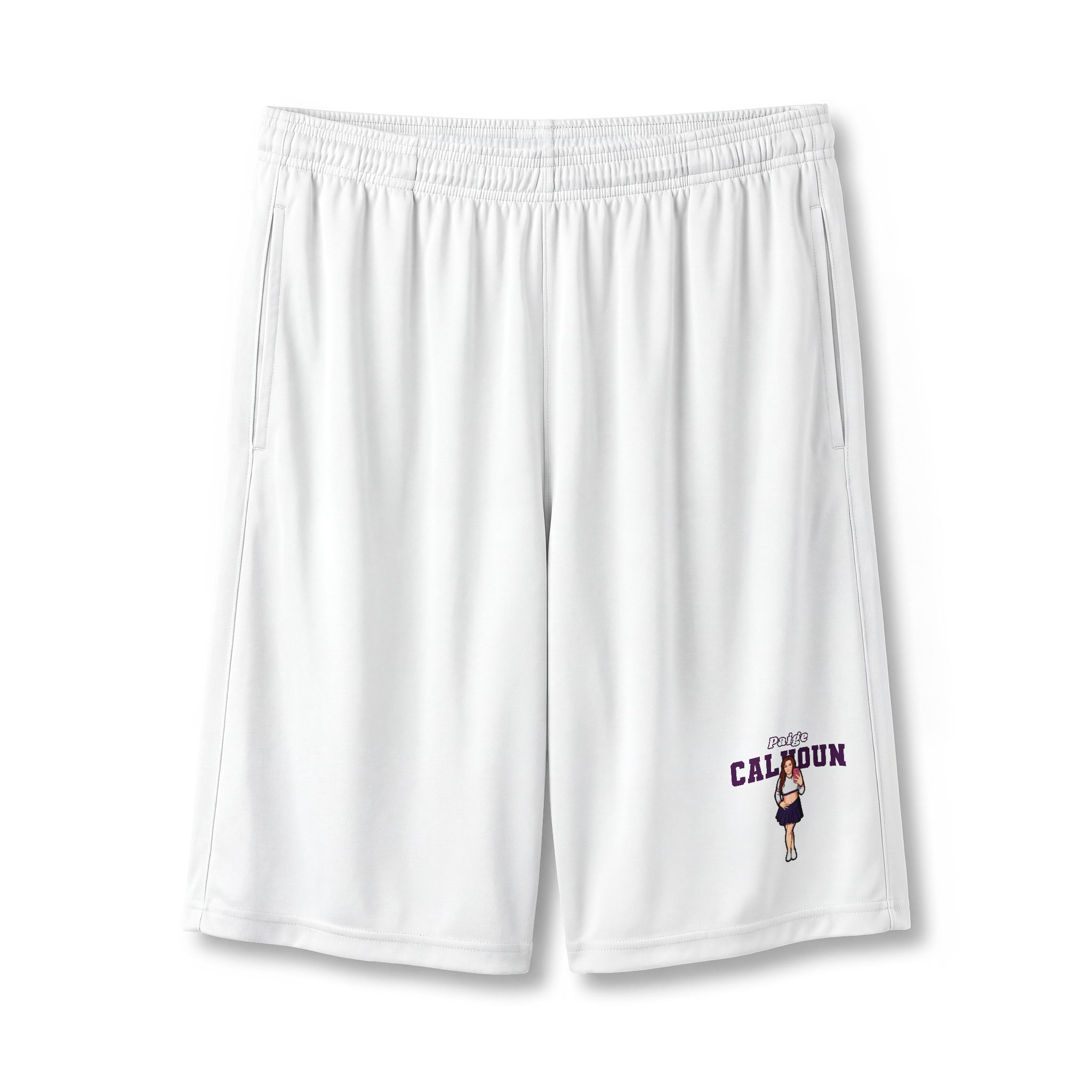 Shorts — character_name_arch in White