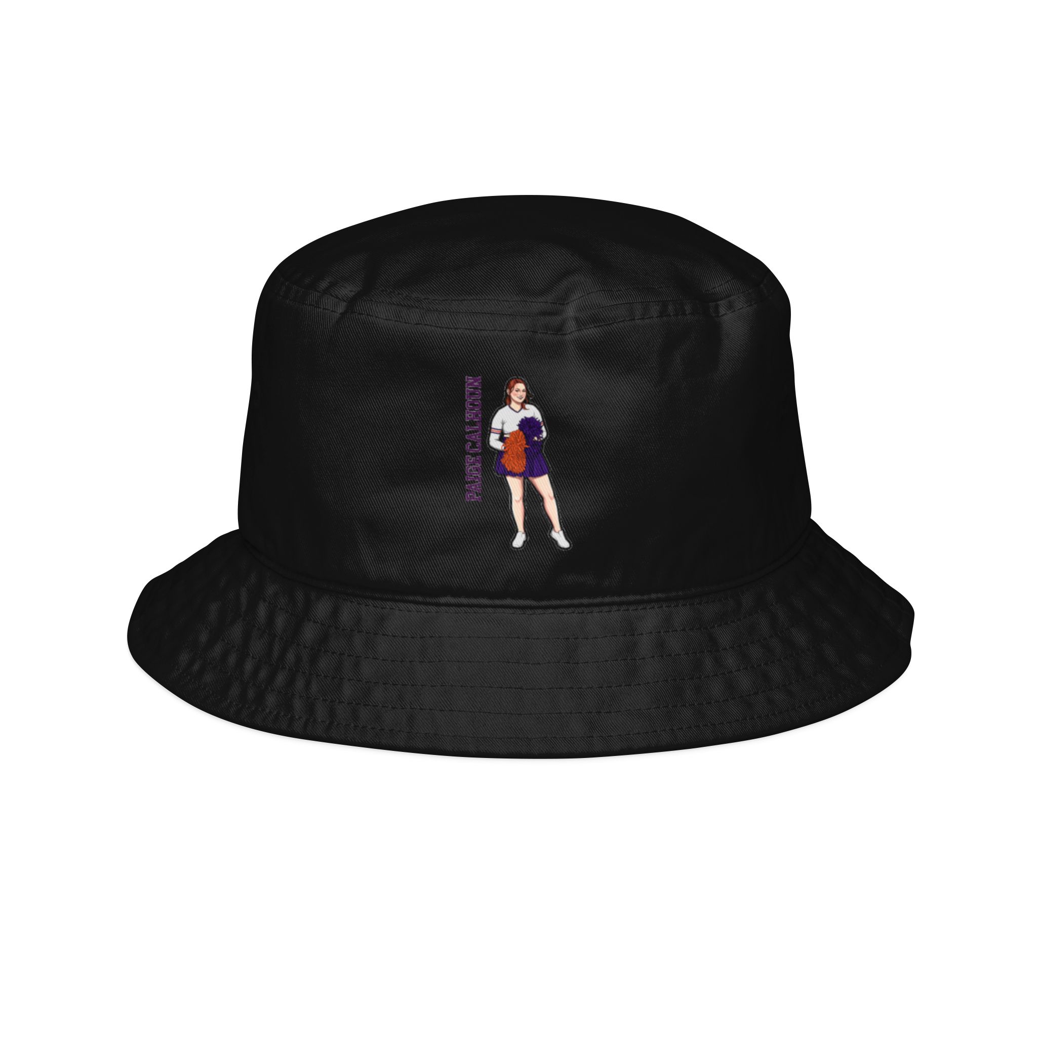 Bucket Hat — character_name_vertical in Black
