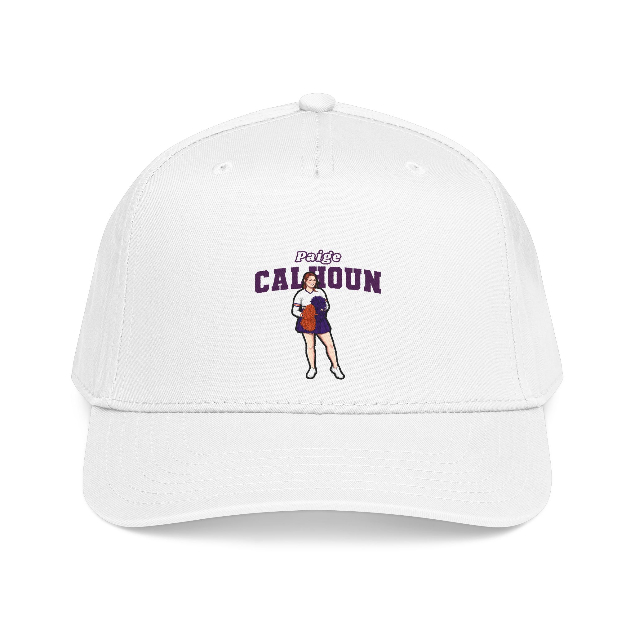 Baseball Cap — character_name_arch in White
