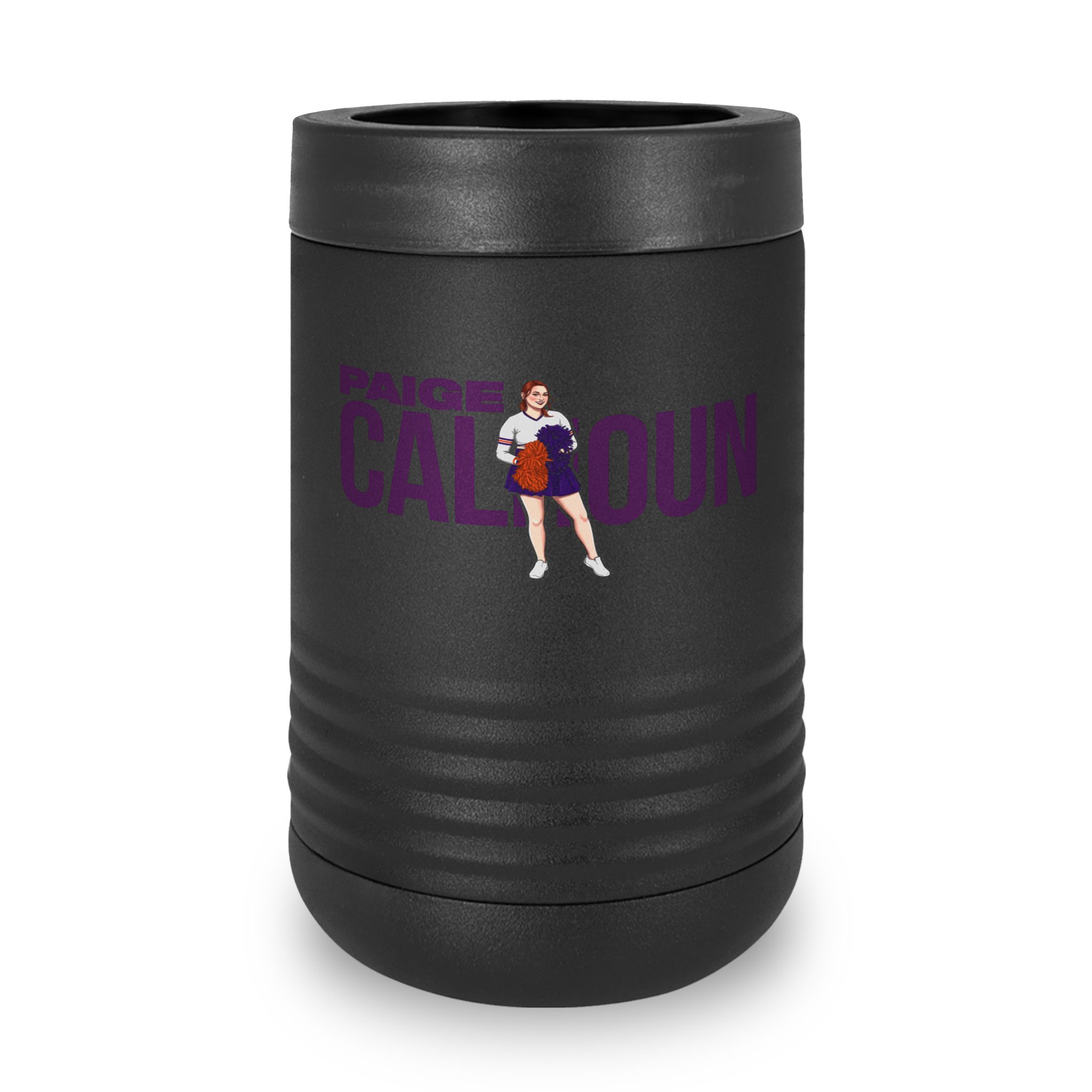 Stainless Can Cooler — character_player_name in Black