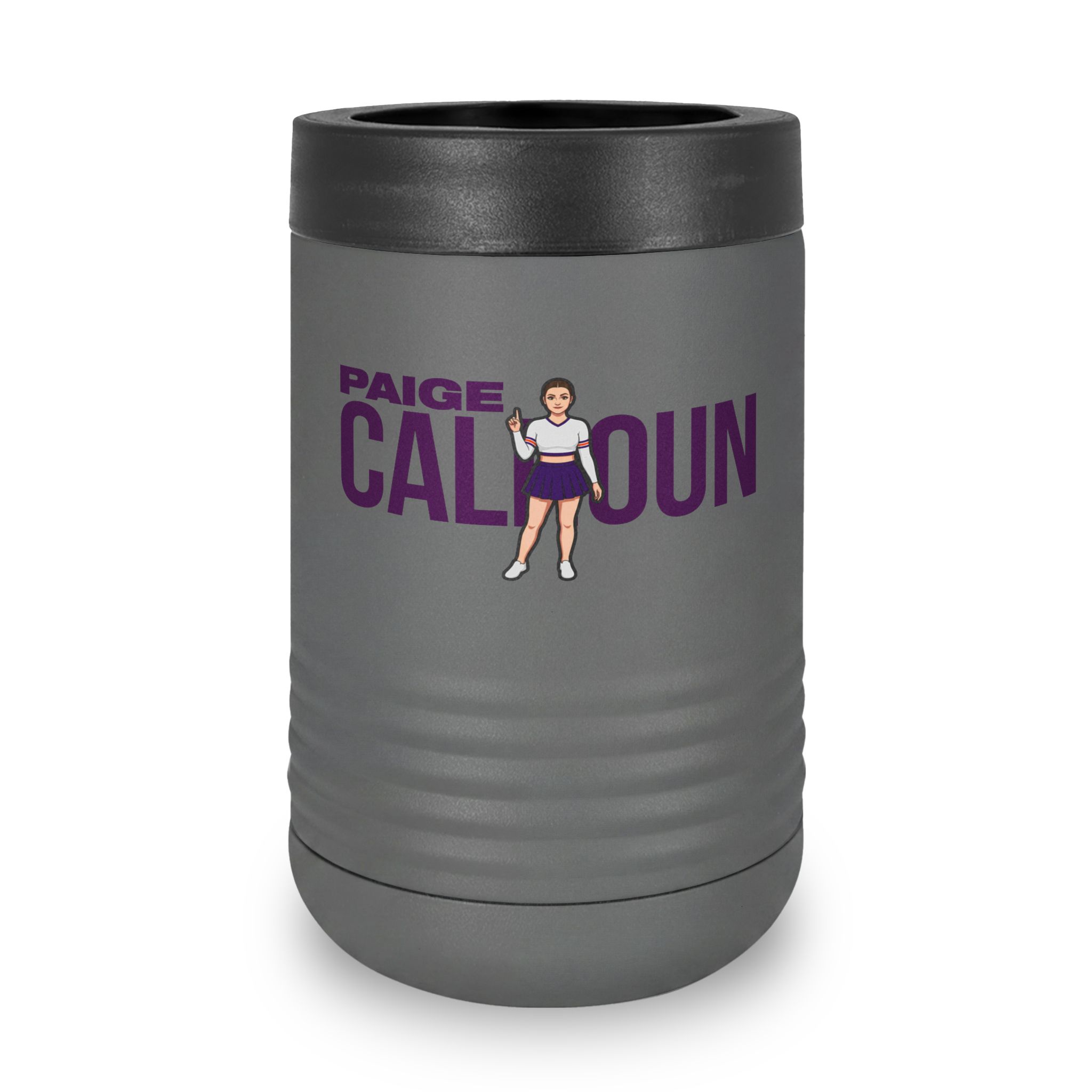 Stainless Can Cooler — character_player_name in Grey