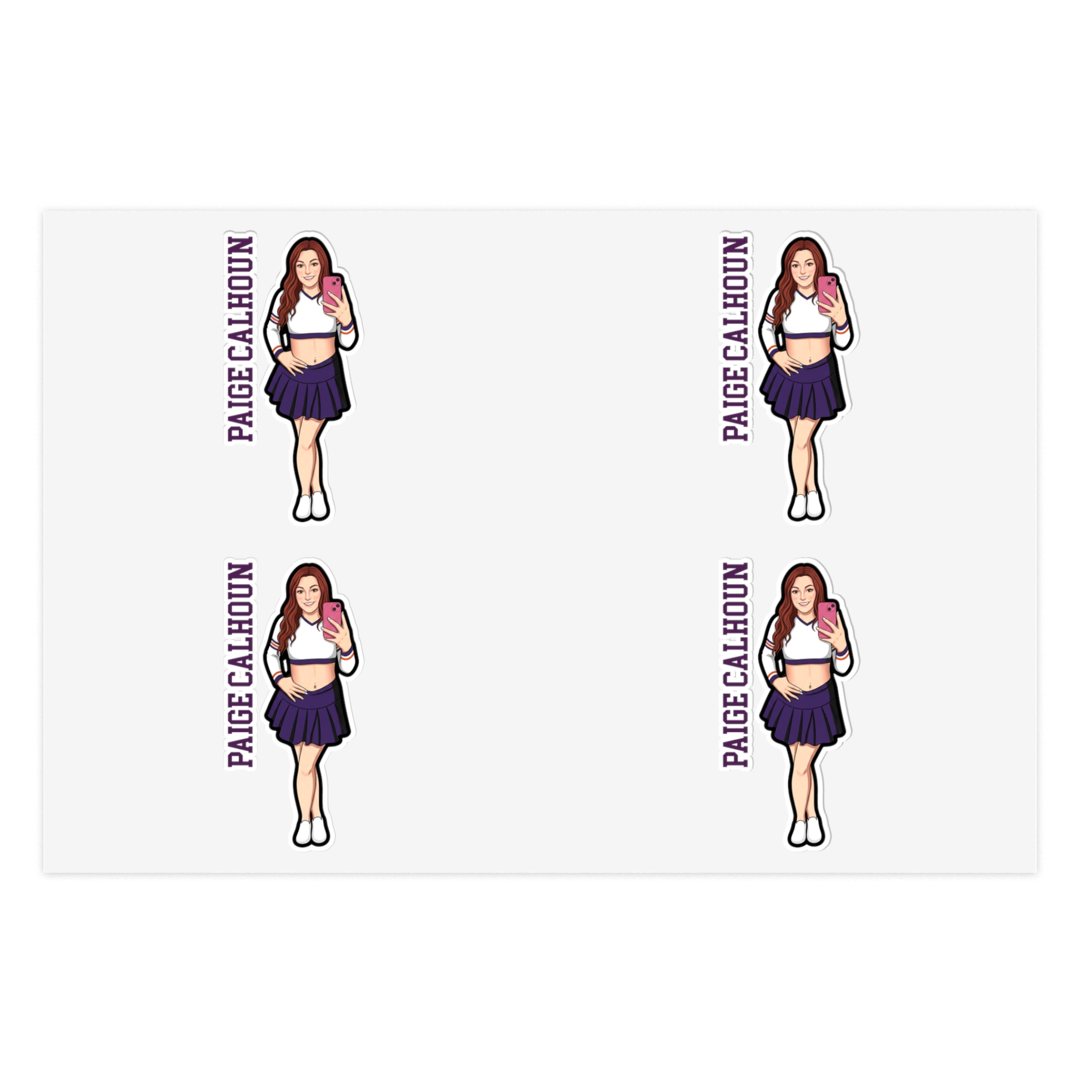 Sticker Sheet — character_name_vertical in Classic