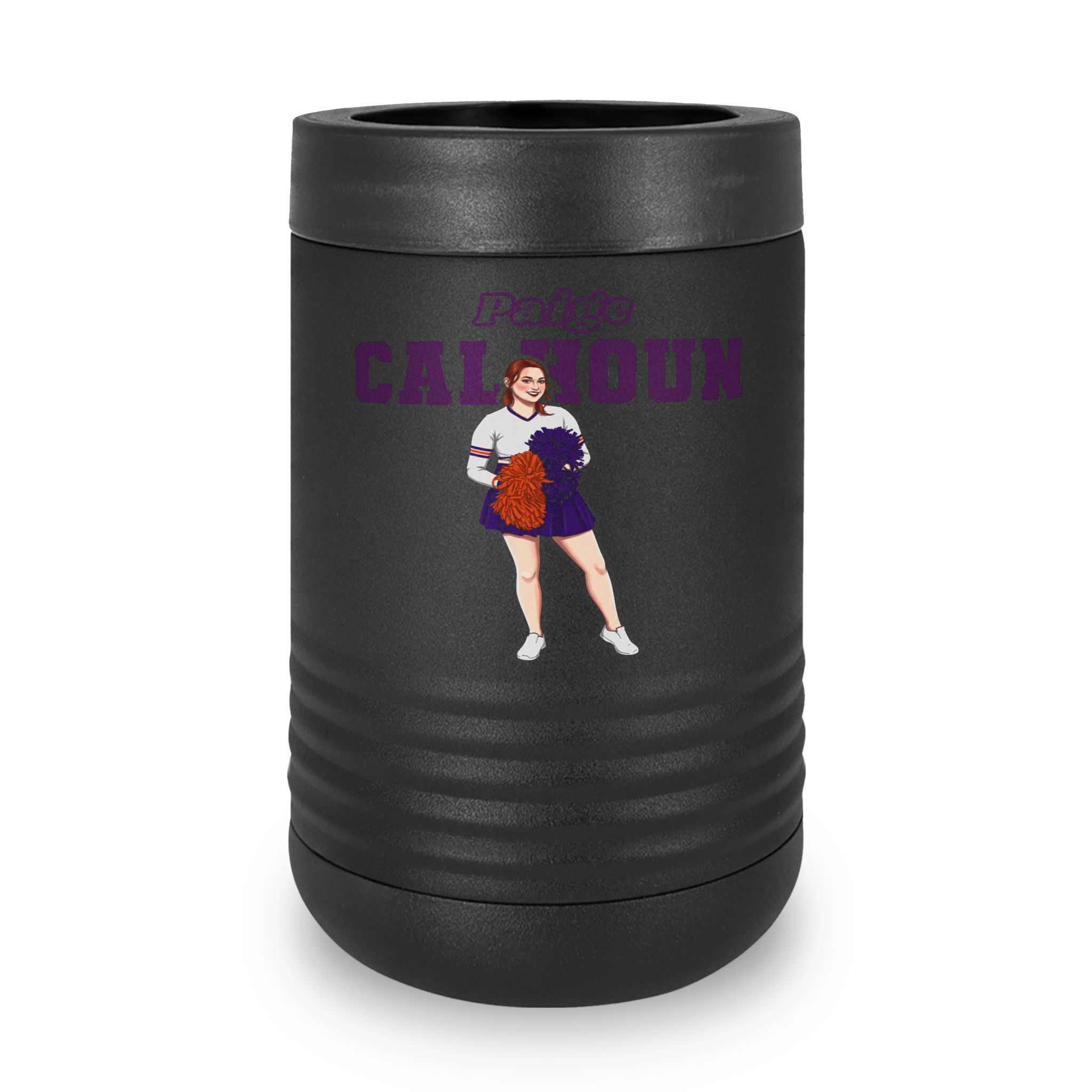 Stainless Can Cooler — character_name_arch in Black