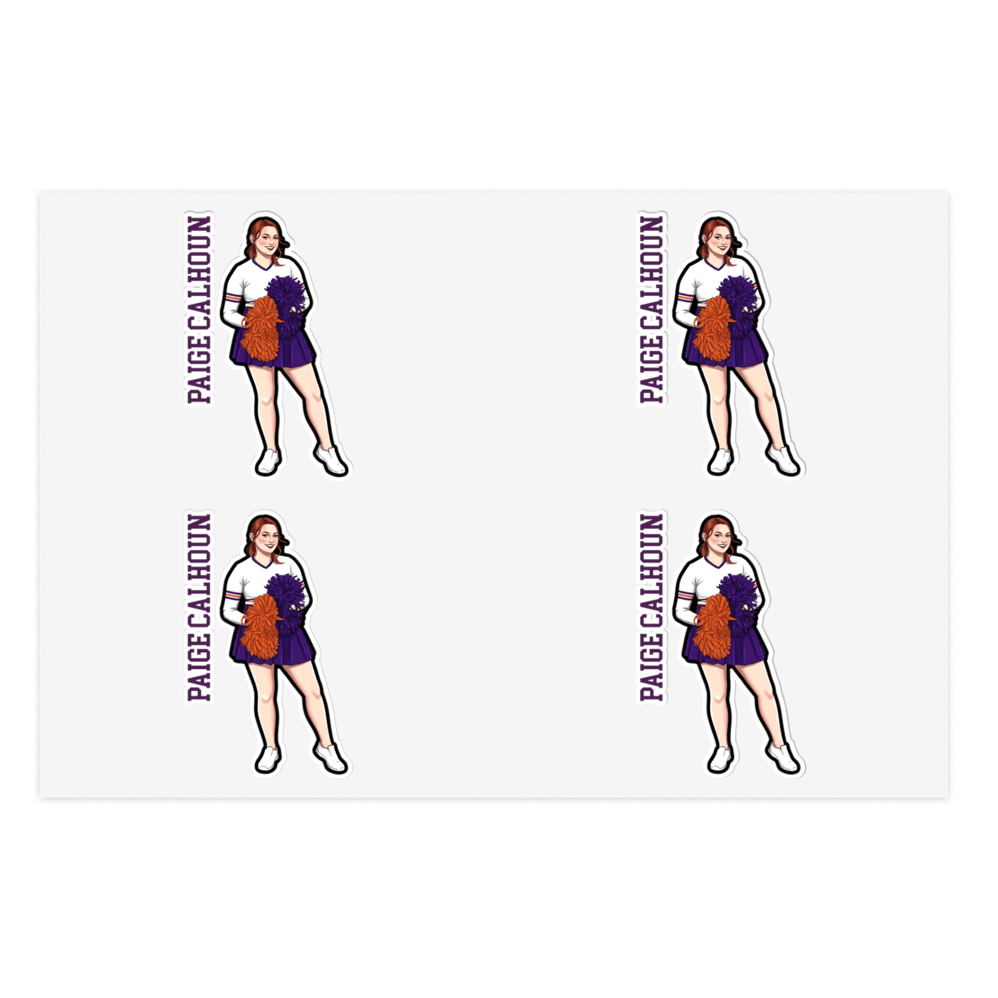 Sticker Sheet — character_name_vertical in Classic