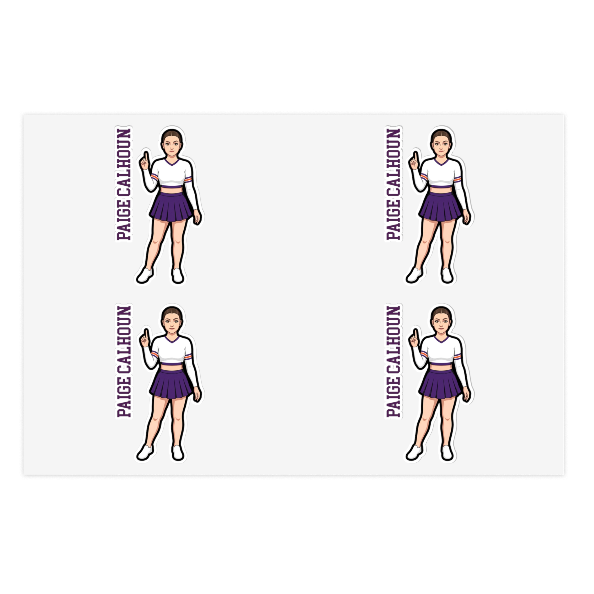Sticker Sheet — character_name_vertical in Classic