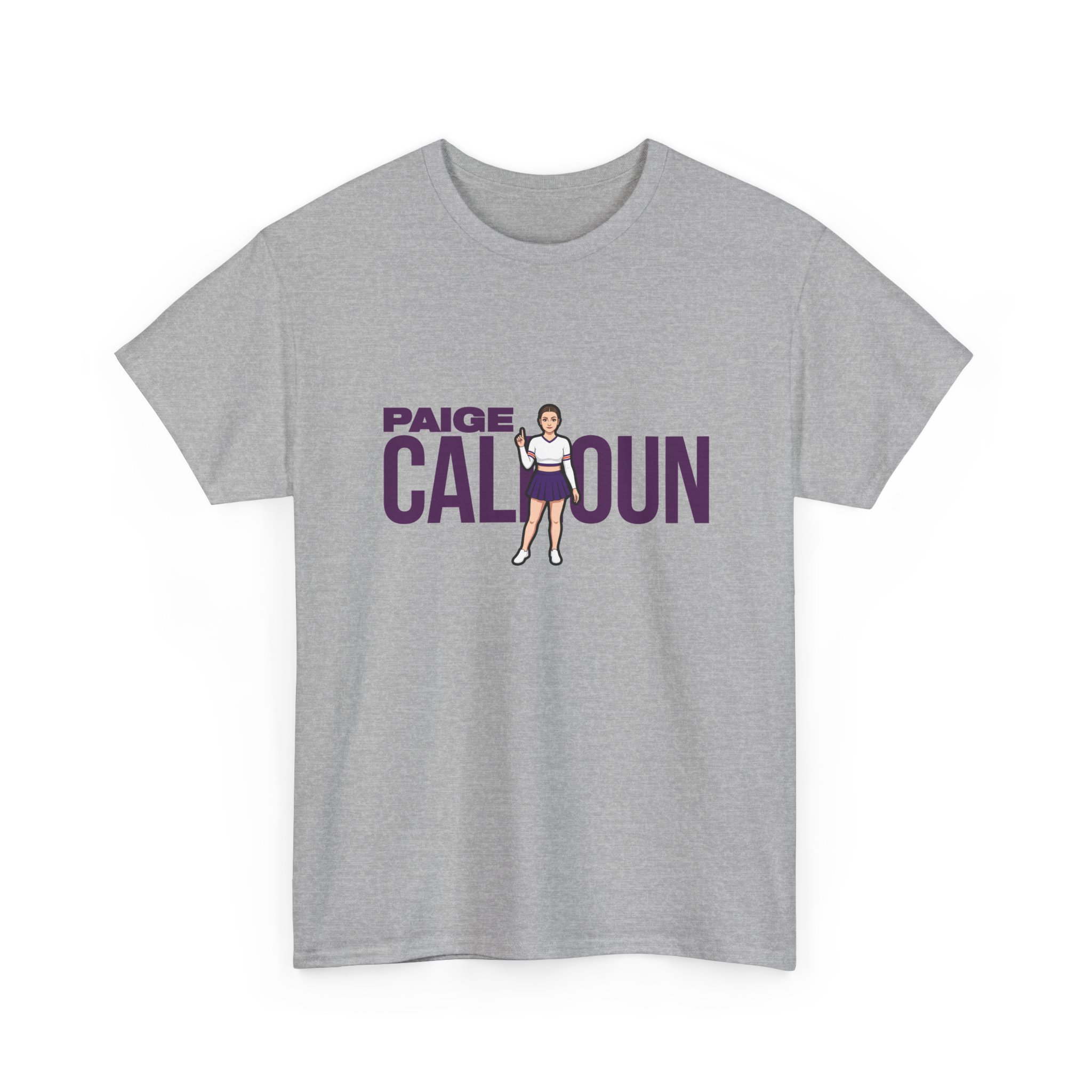 Tee — character_player_name in Grey