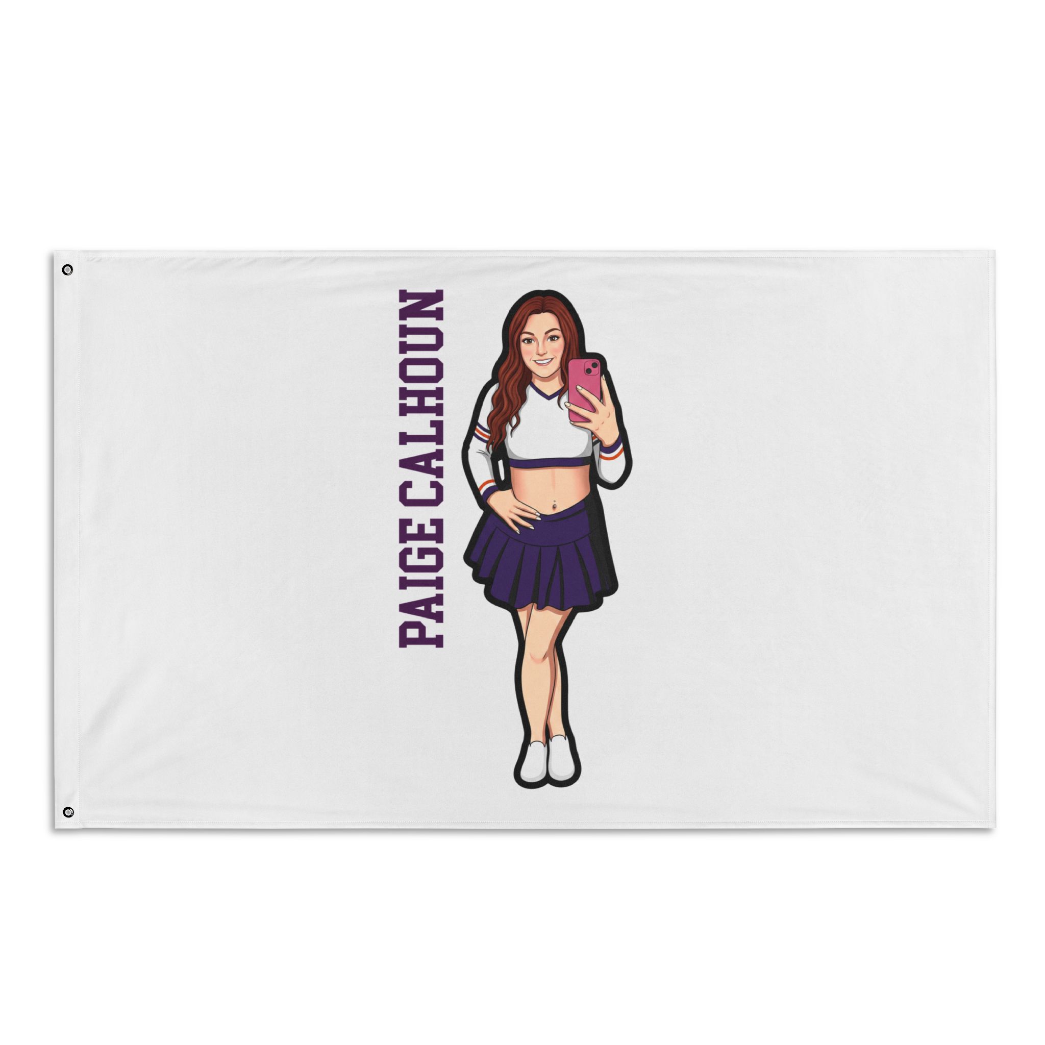 Flag (35 × 56 in) — character_name_vertical in Classic