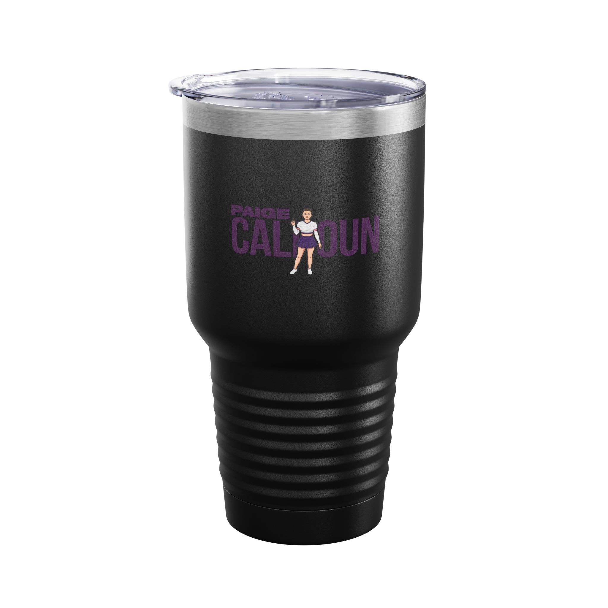 30oz Tumbler — character_player_name in Black