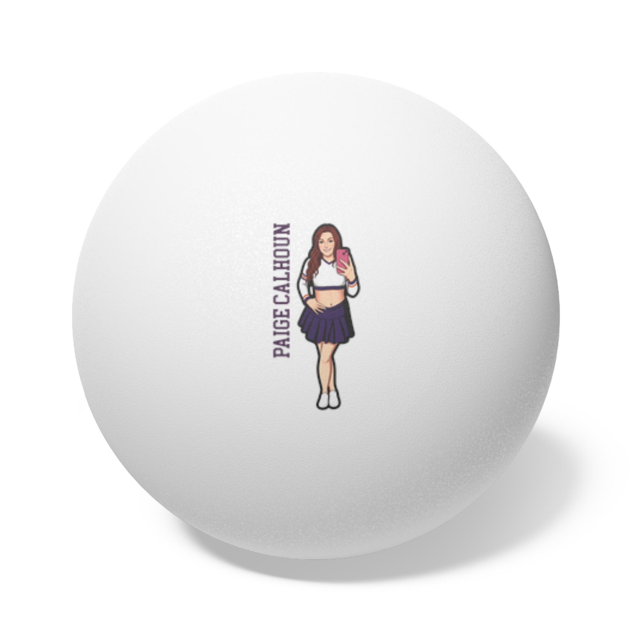 Ping Pong Balls, 6 pcs — character_name_vertical in White