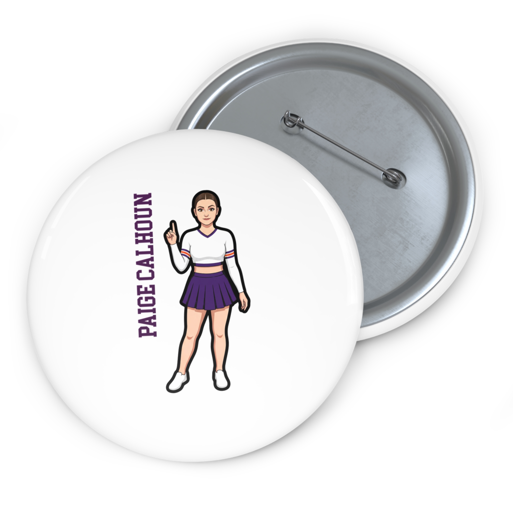 Game Day Pin — character_name_vertical in Classic