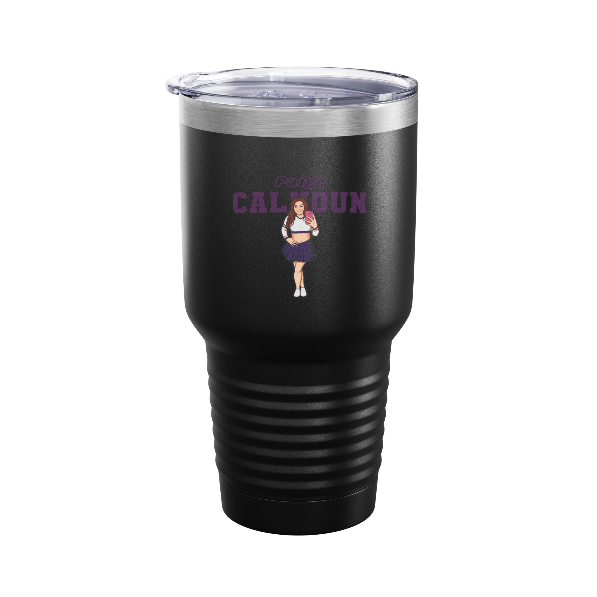 30oz Tumbler — character_name_arch in Black