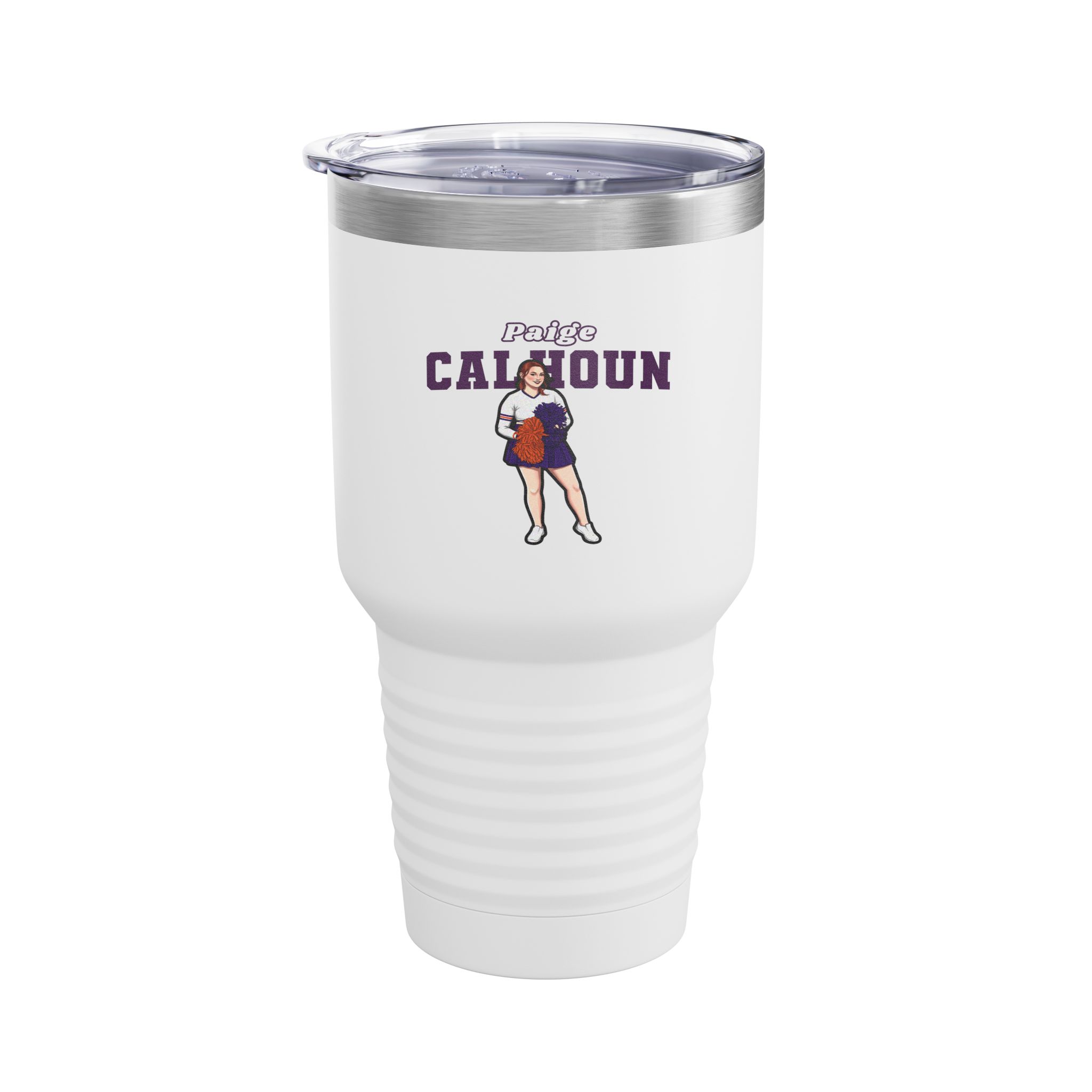 30oz Tumbler — character_name_arch in White