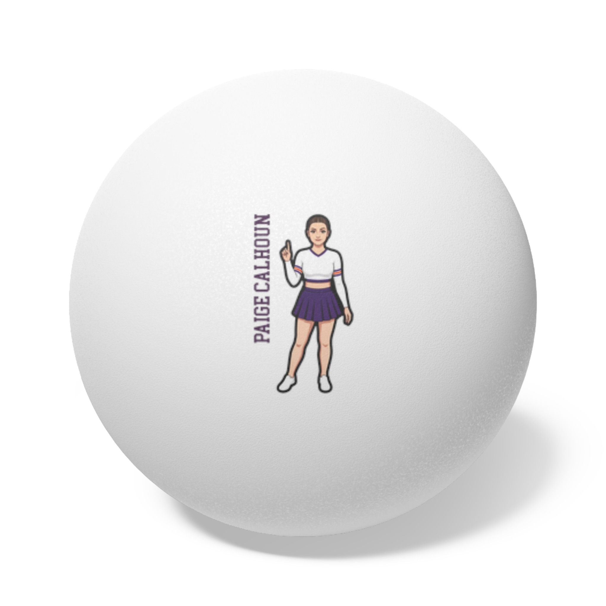 Ping Pong Balls, 6 pcs — character_name_vertical in White