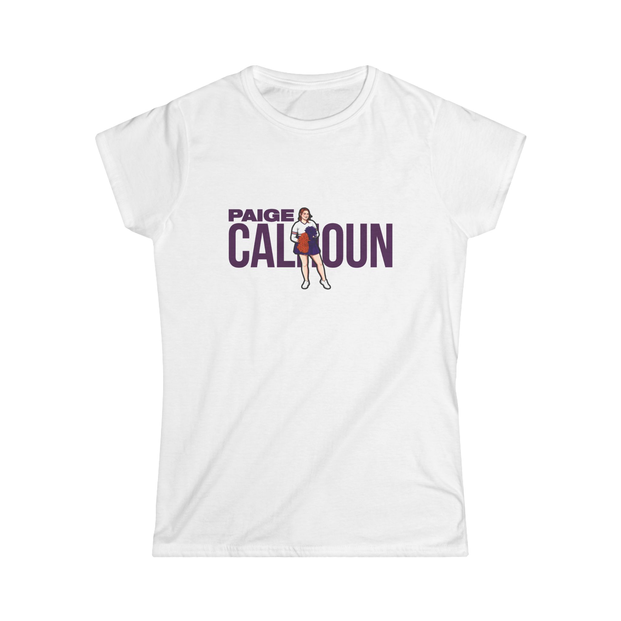 Women's Softstyle Tee — character_player_name in White