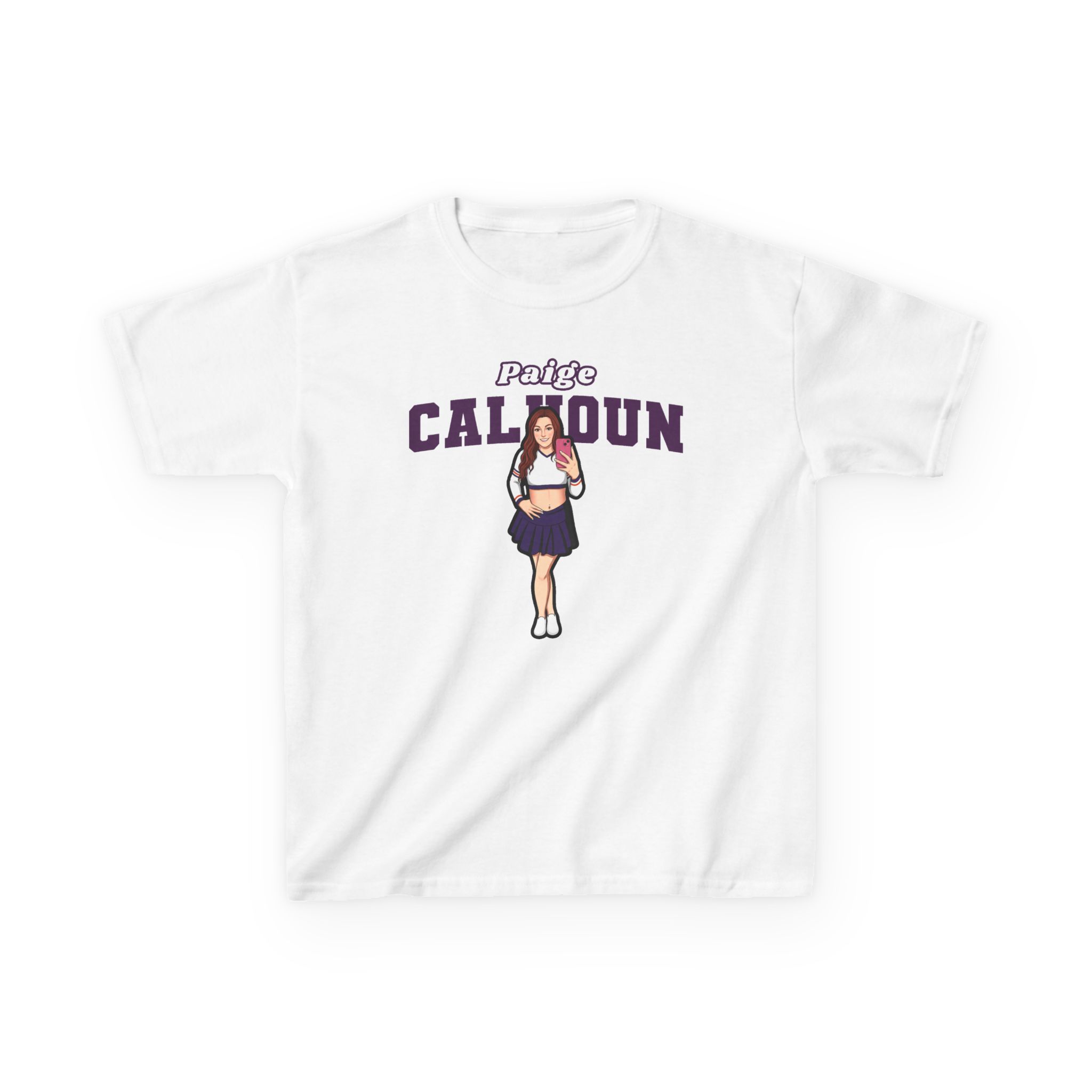 Youth Tee — character_name_arch in White