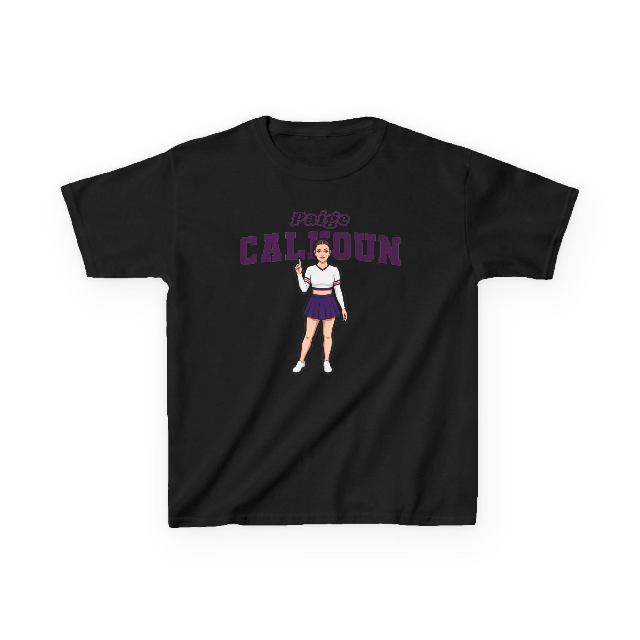 Youth Tee — character_name_arch in Black