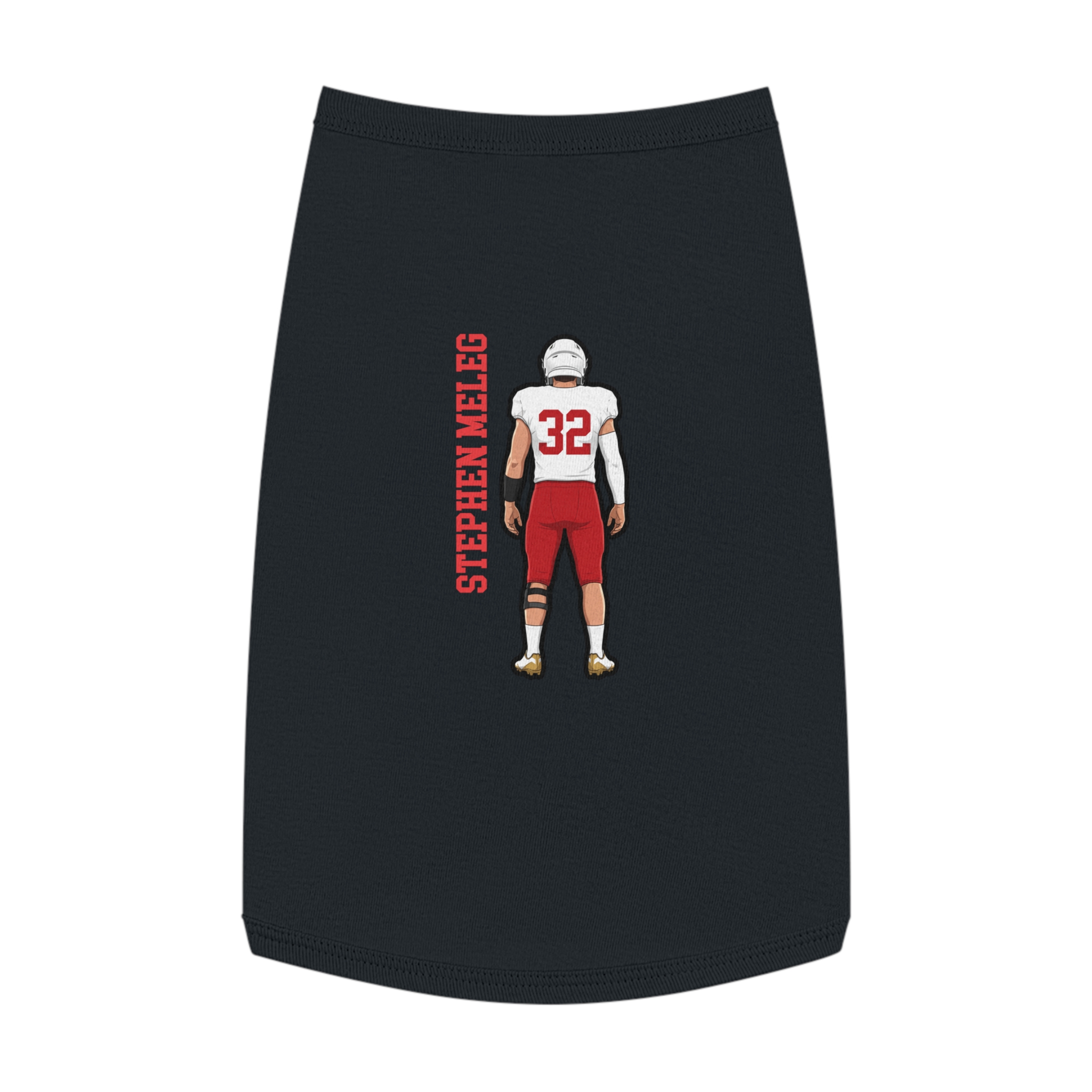 Pet Tank Top — character_name_vertical in White