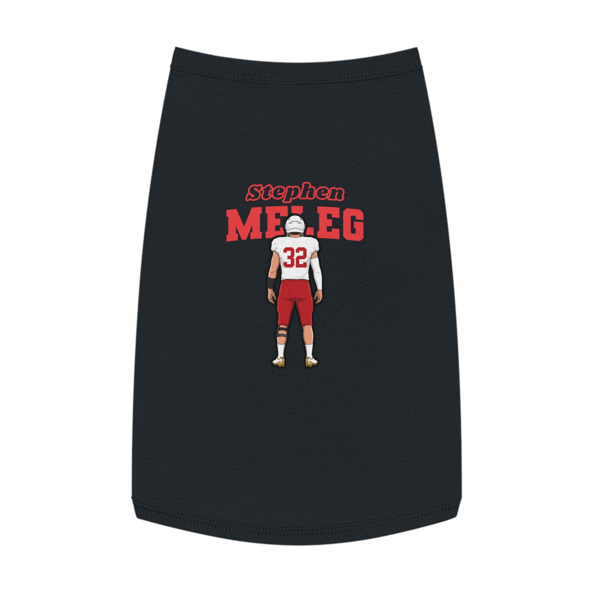 Pet Tank Top — character_name_arch in White