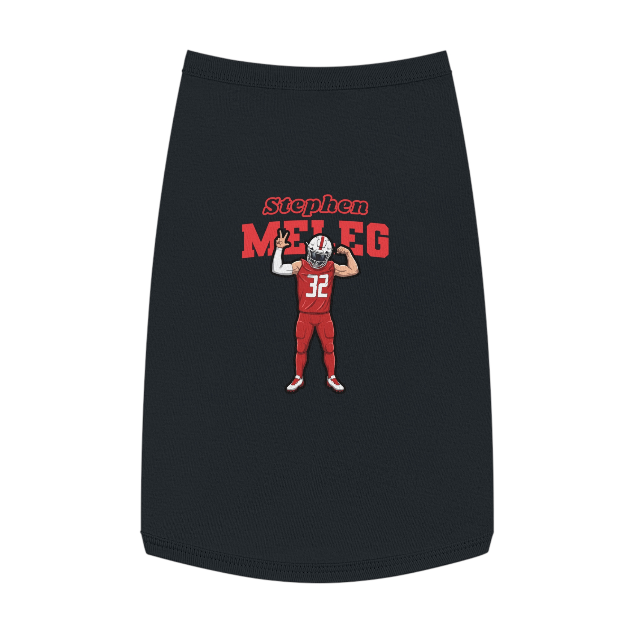 Pet Tank Top — character_name_arch in Black