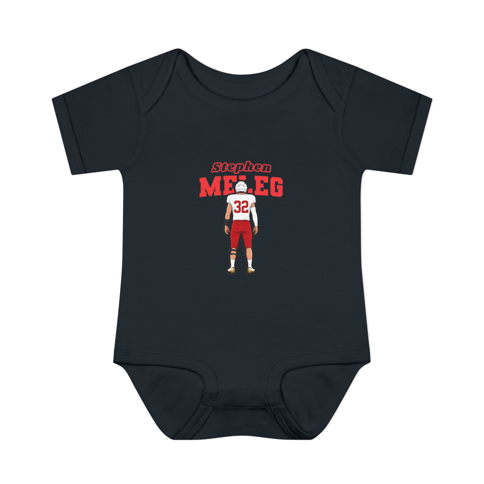 Baby Onesie — character_name_arch in Black