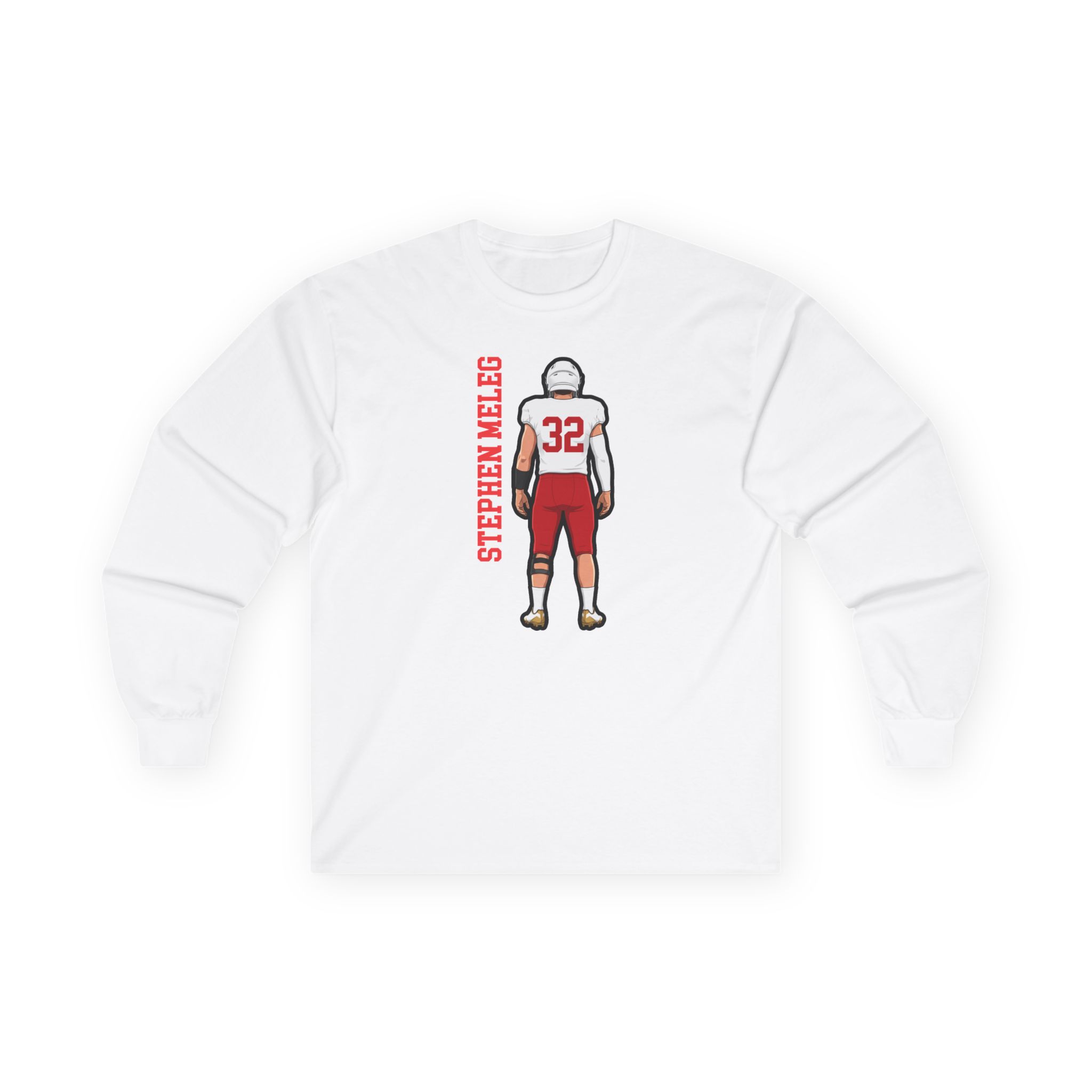 Long Sleeve Tee — character_name_vertical in White