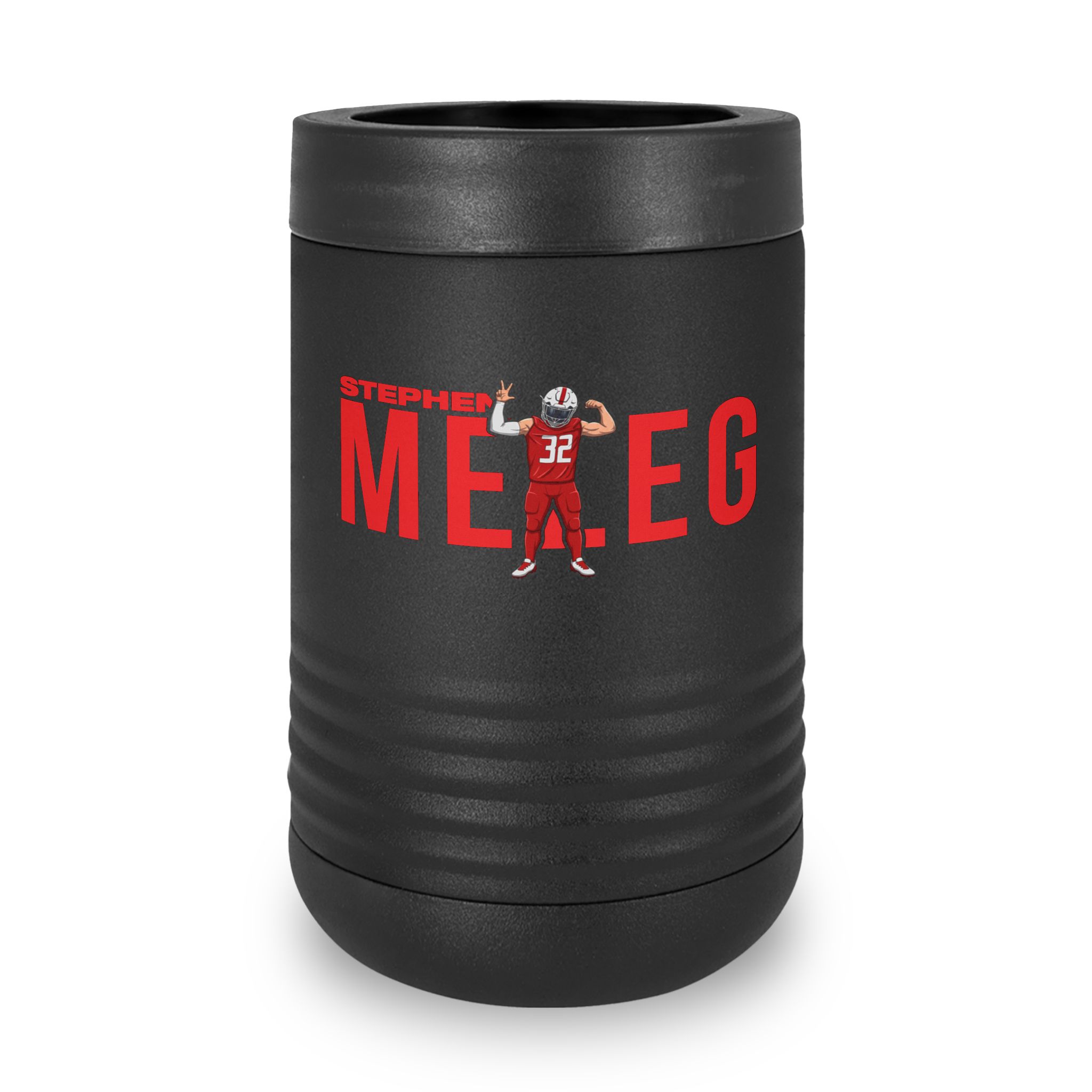 Stainless Can Cooler — character_player_name in Black