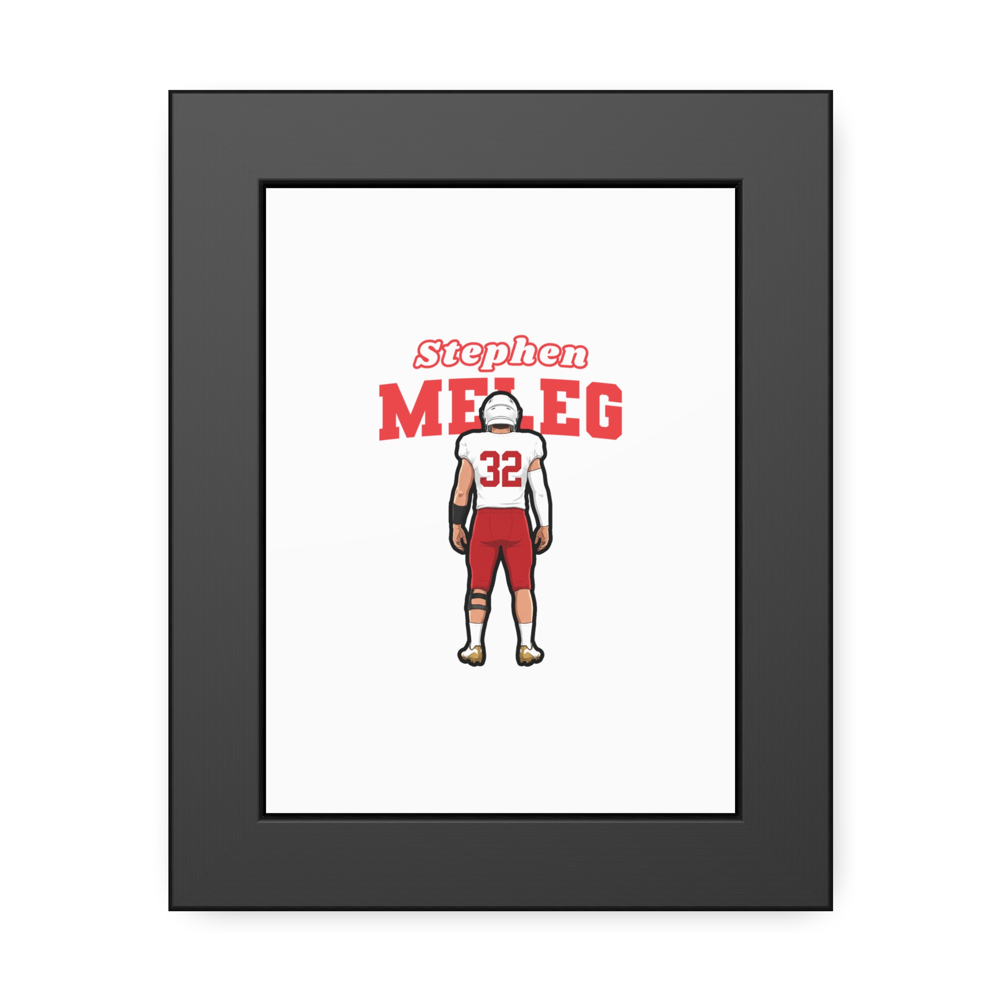 Framed Poster — character_name_arch in Black
