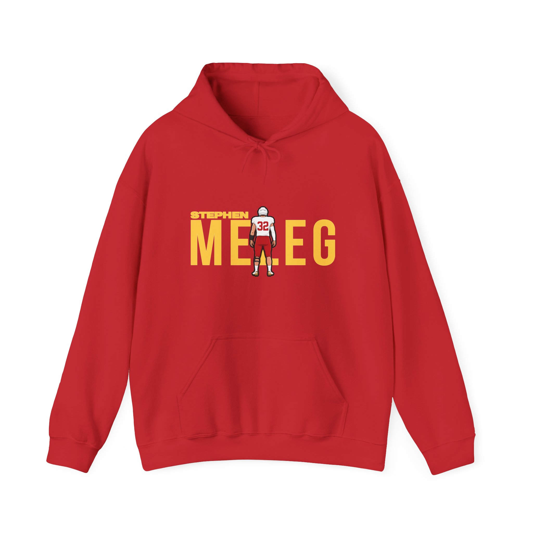 Hoodie — character_player_name in Red
