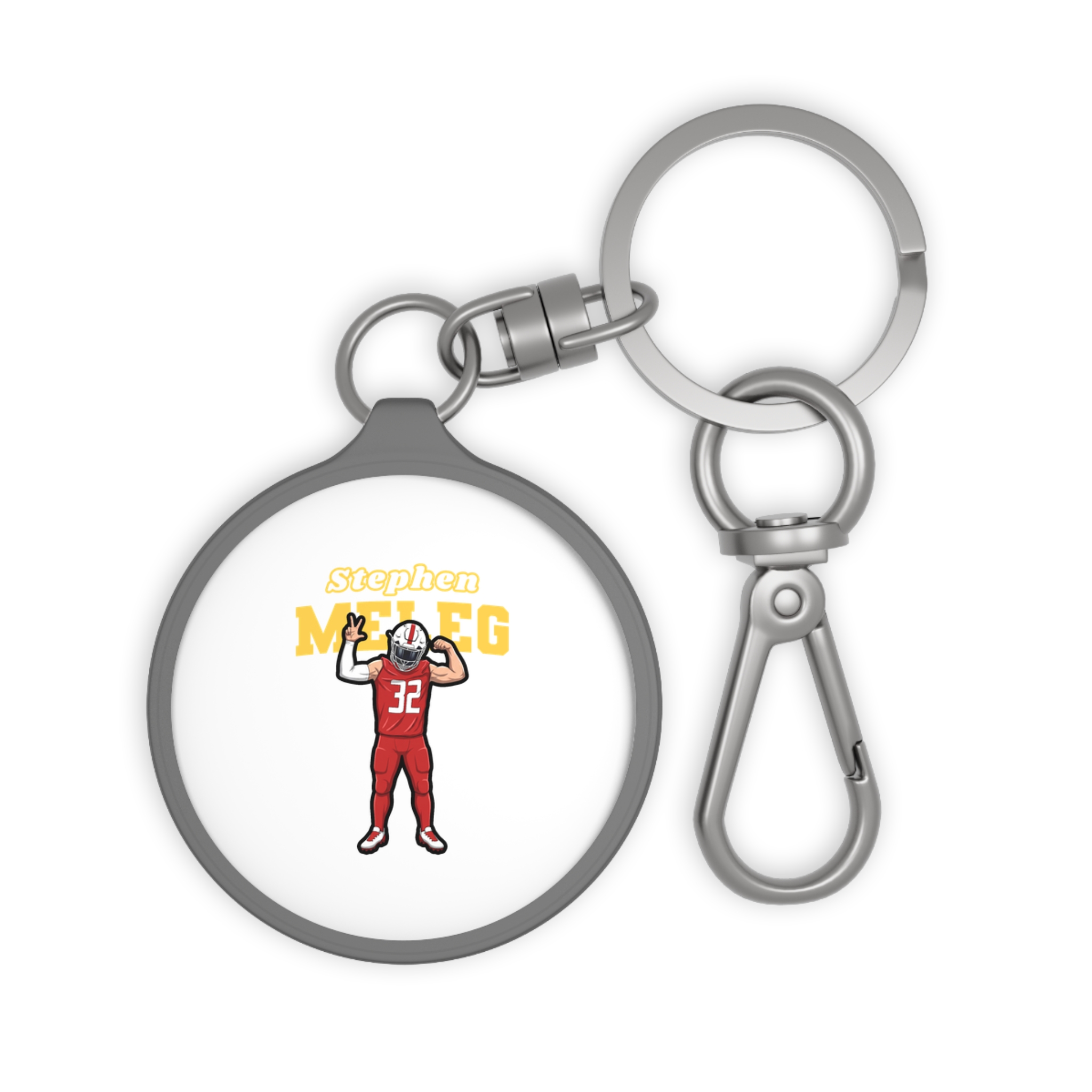 Keychain — character_name_arch in Grey