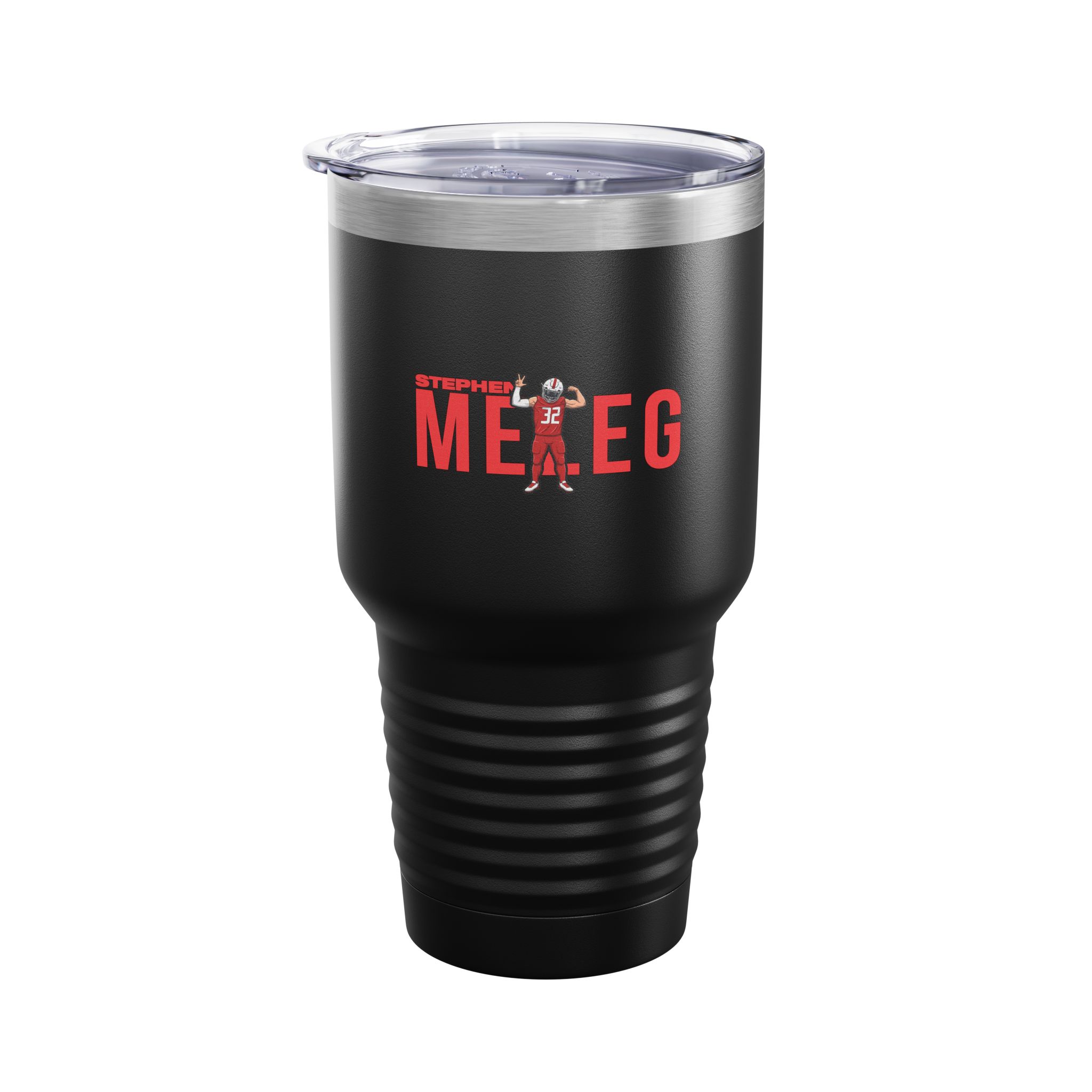 30oz Tumbler — character_player_name in Black